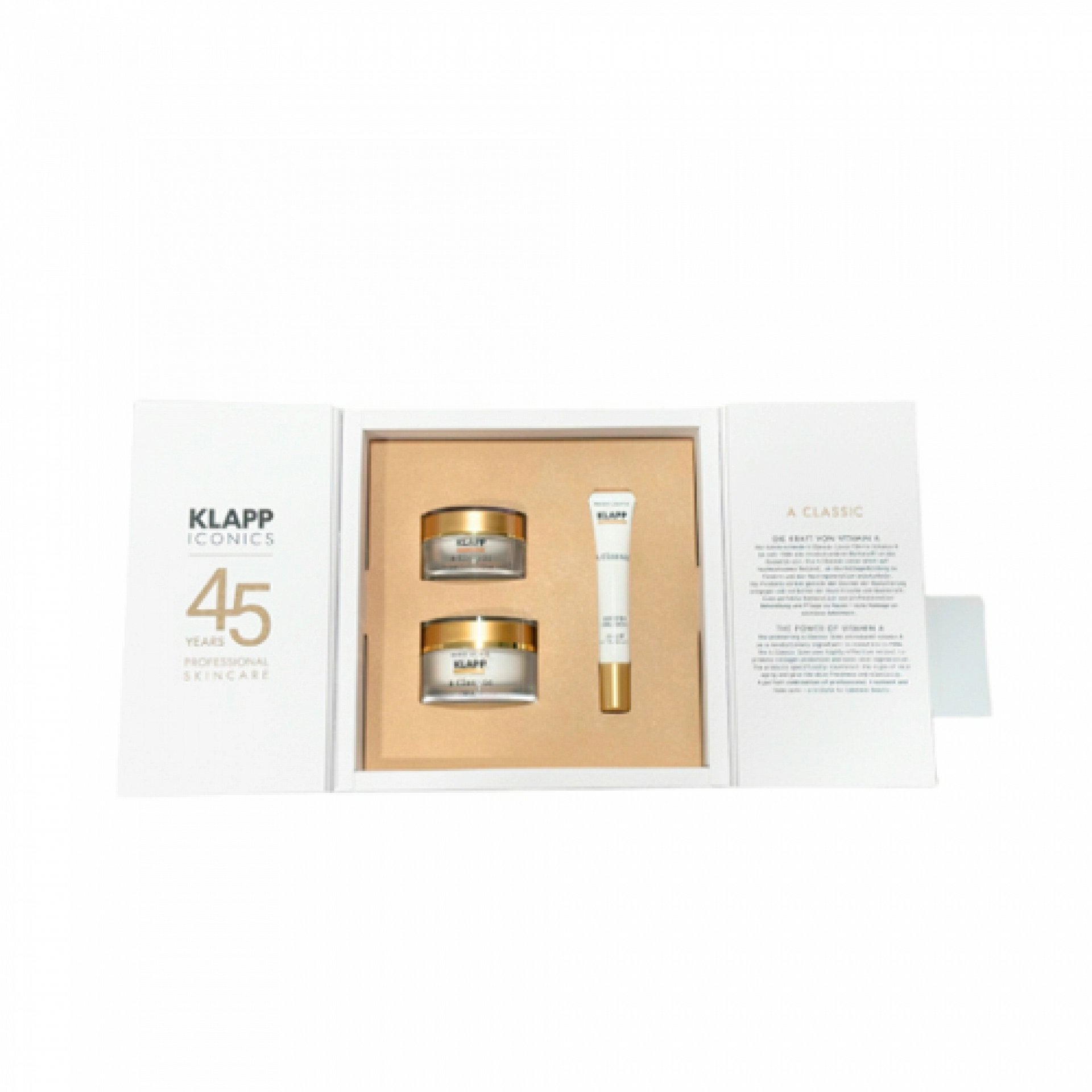 A Classic Set | Pack 45 Aniversario - Eye Care Cream 15ml + Cream 50ml + Booster Emulsion 20ml - Klapp ®