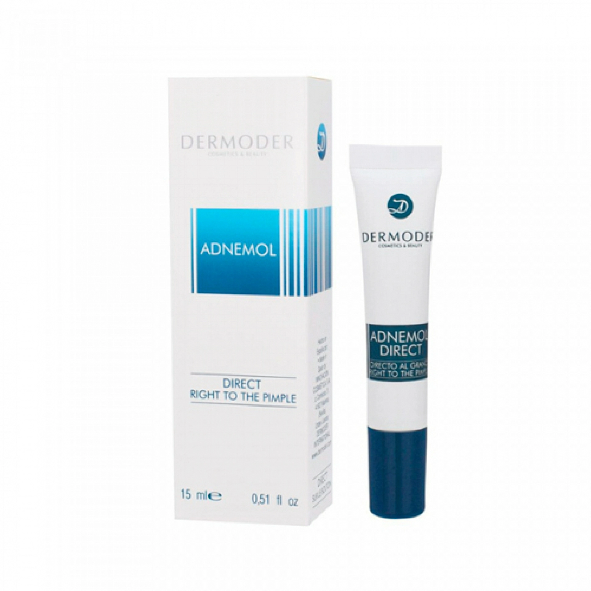 Adnemol Direct | Crema Específica para Granos y Espinillas - 15ml - Adnemol - Dermoder ®
