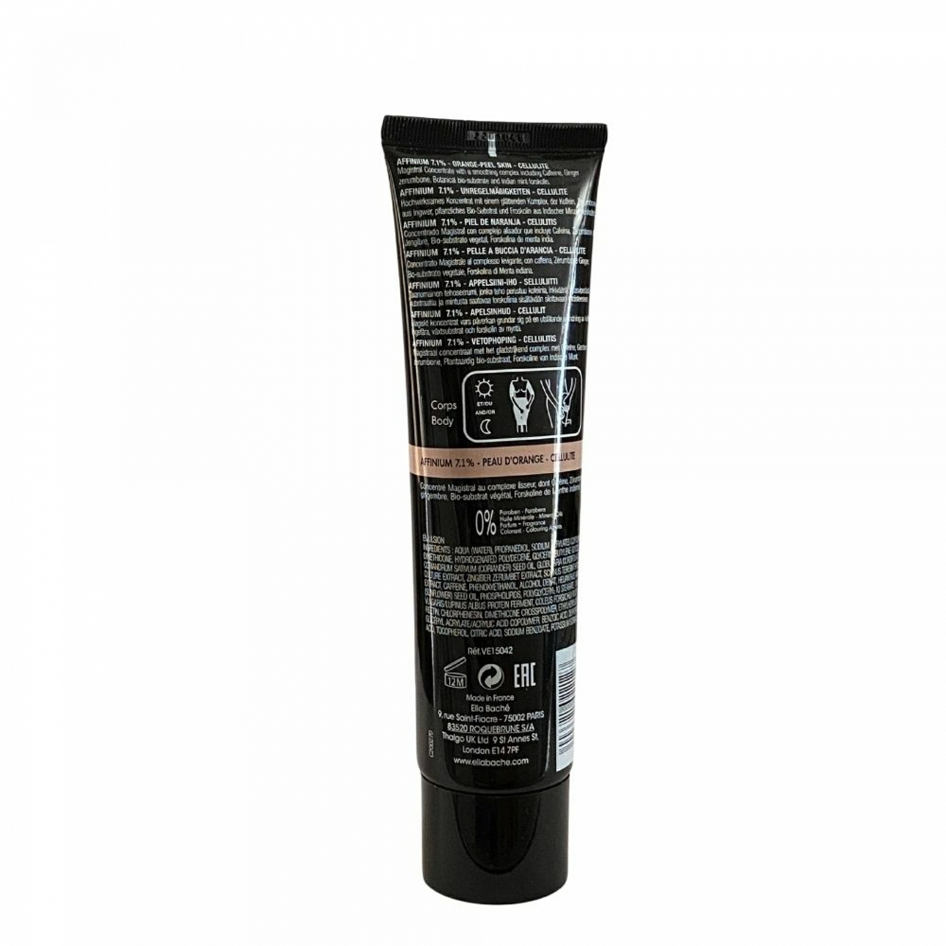 Affinium 7,1% | Anticelulítico 150ml - Nutridermologie Lab - Ella Baché ®