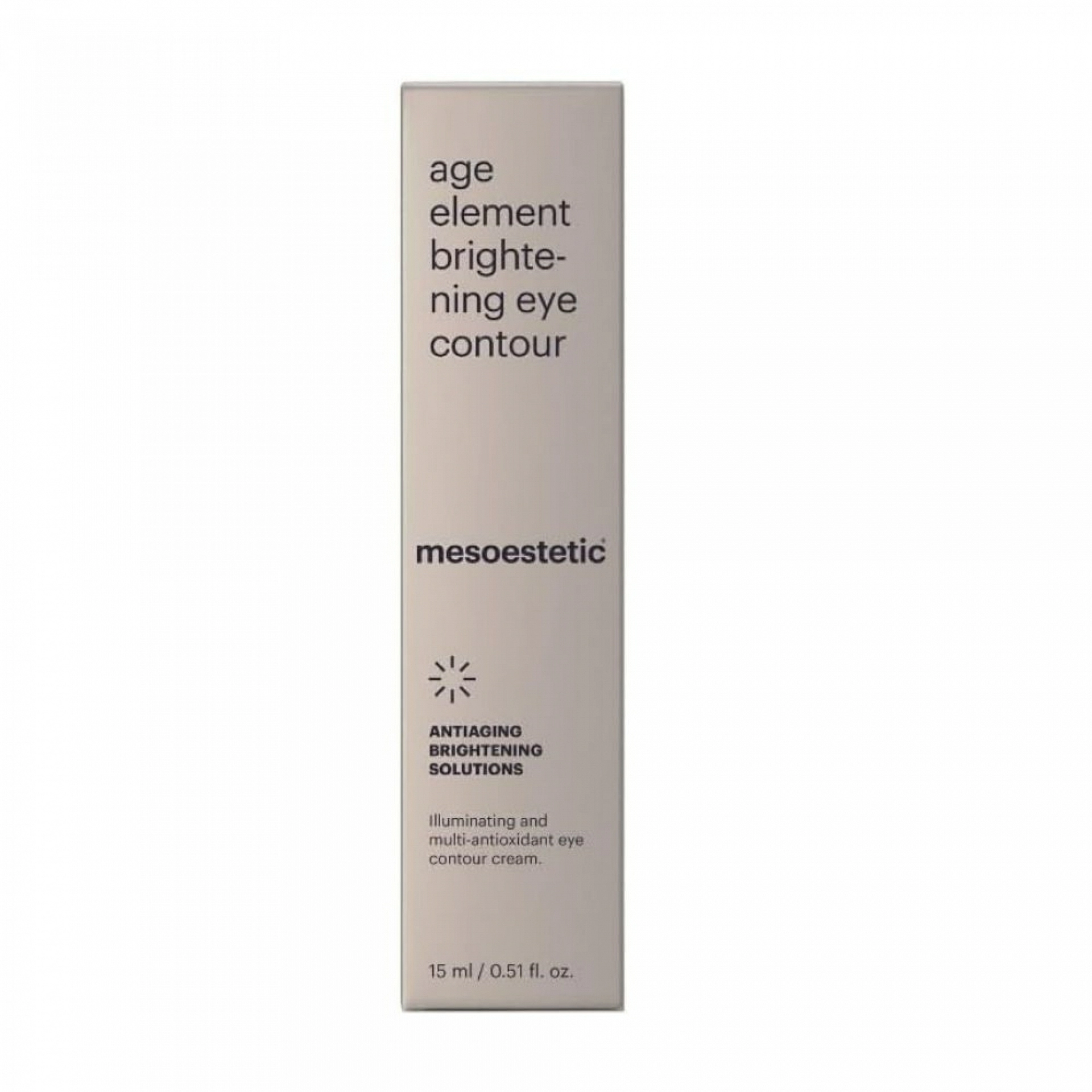 age element brightening eye contour | contorno de ojos 15ml - antiaging brightening solutions - mesoestetic ®