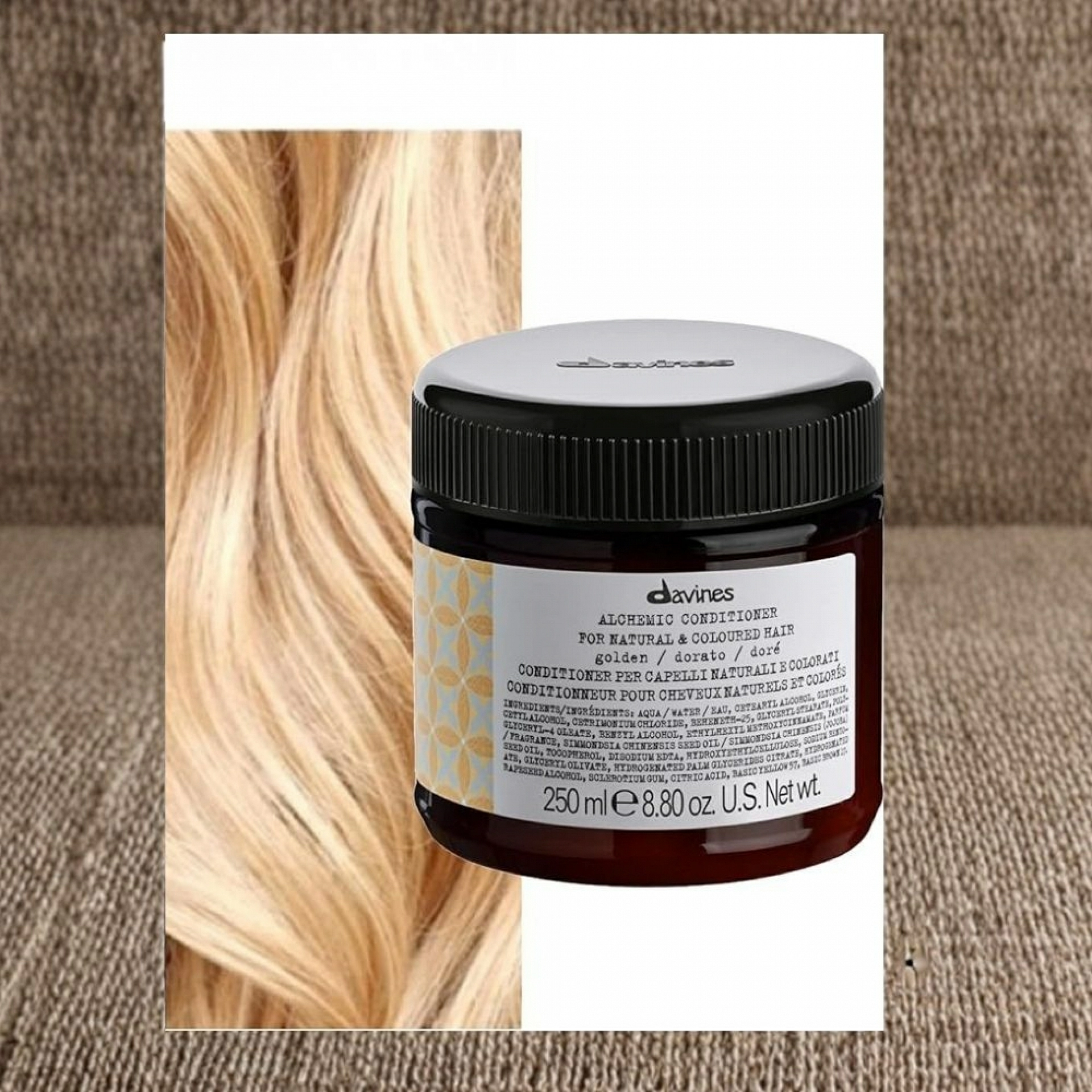 ALCHEMIC ACONDICIONADOR GOLDEN | Acondicionador pelo dorado 250ml - Alchemic - Davines ®