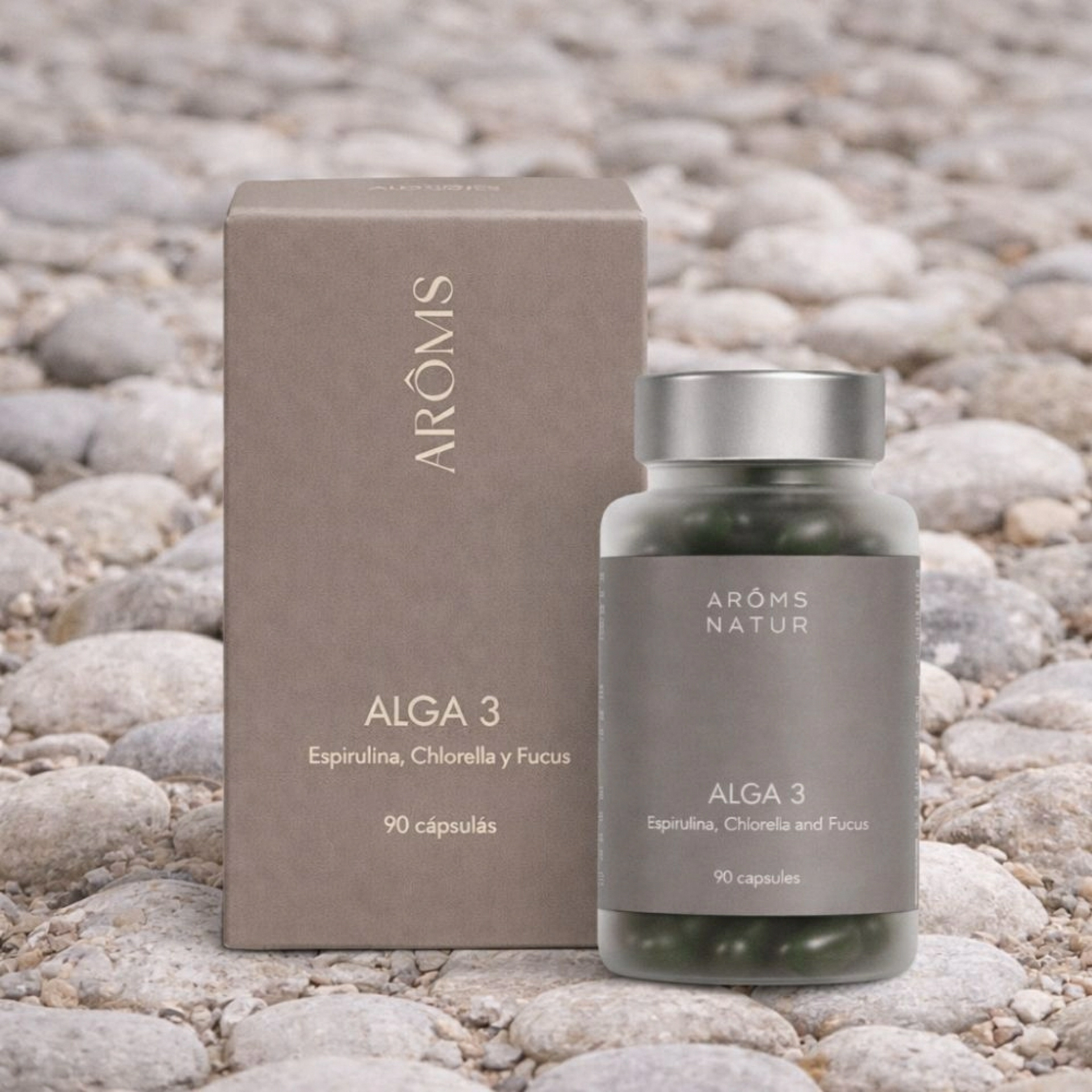 Alga 3 Remineralizante 90 Cápsulas | Revitalizante - Nutricosméticos - Arôms Natur ®