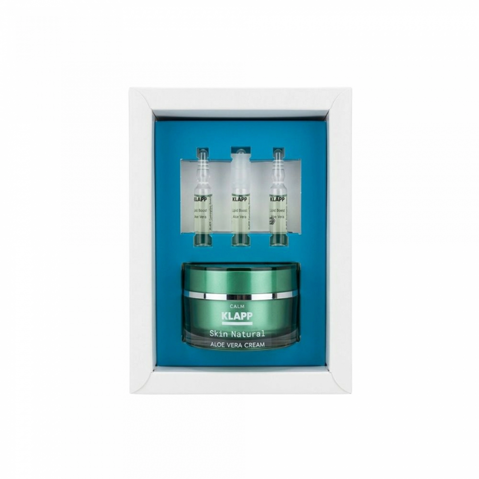 Aloe Vera Hydration Set | Crema Aloe Vera 50 ml + Ampollas Skin Boost Aloe Vera 3x2 ml – Klapp ®