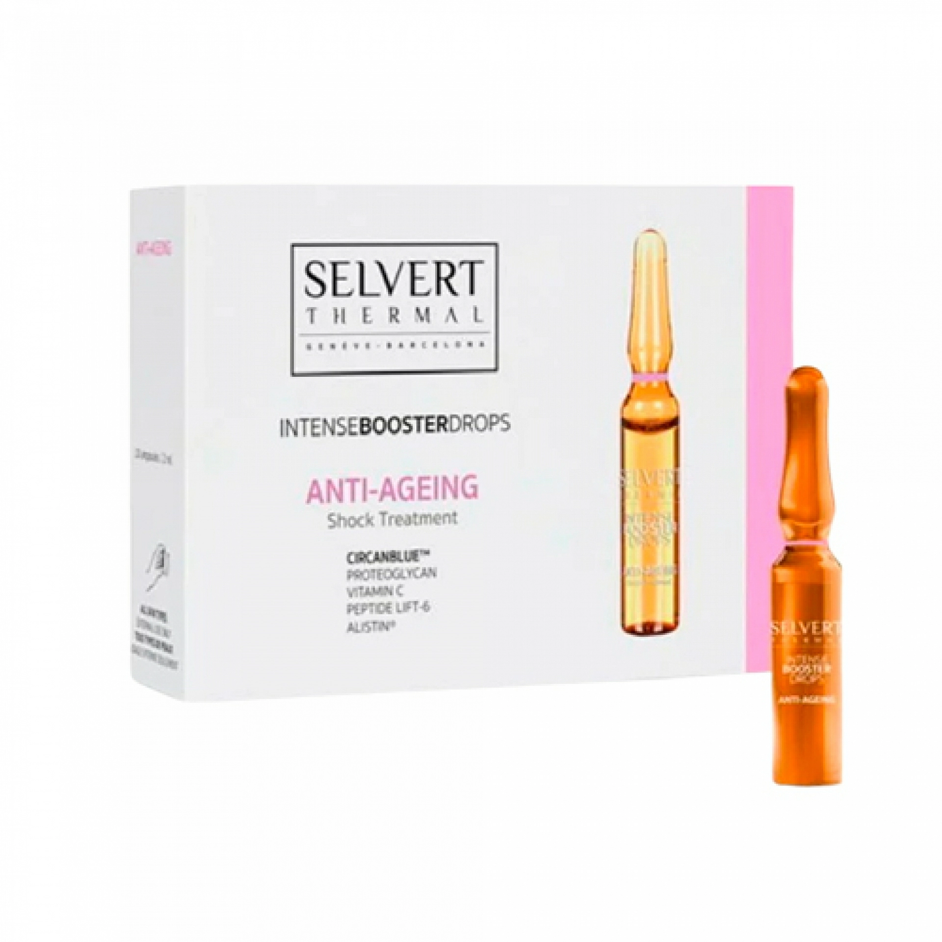 Ampollas Anti-Ageing | Ampollas tensoras antiarrugas 10x2ml - Intense Booster Drops - Selvert Thermal ®