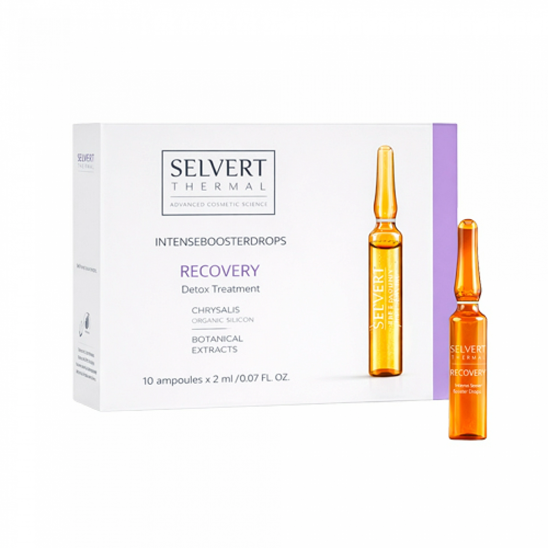 Ampollas Recovery | Ampollas regeneradoras de noche 10x2ml - Intense Booster Drops - Selvert Thermal ®