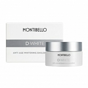 Anti-age Whitening Emulsión SPF20 | Emulsión fotoprotectora y blanqueante 50 ml - D-White - Montibello ®