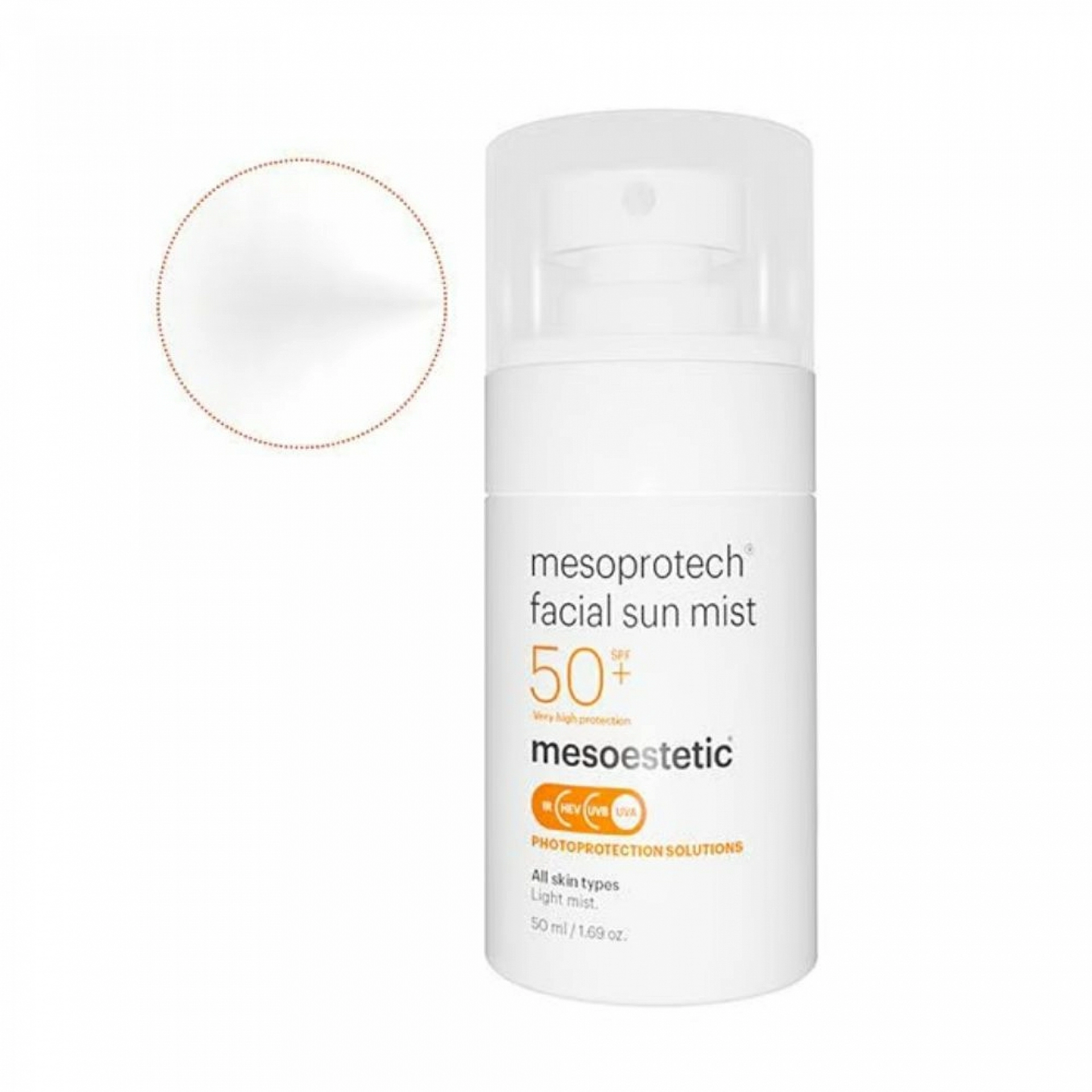 Antiaging Facial Sun Mist SPF50+ | Bruma Facial Antiedad 50ml - Mesoprotech - Mesoestetic ®
