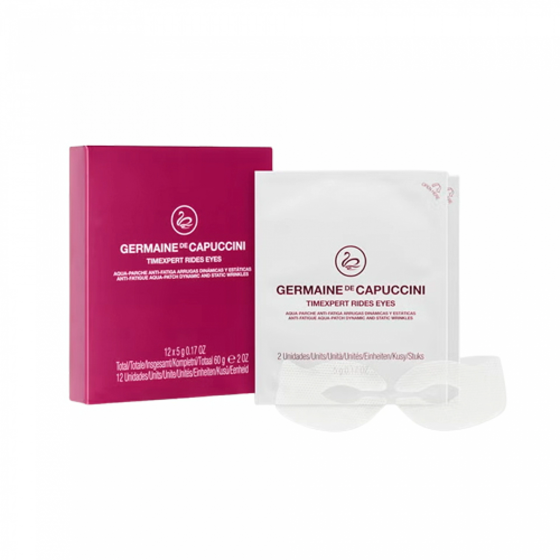Aqua-Parche Anti-fatiga | Parches de hidrogel con efecto flash 5g - Timexpert Rides Eyes - Germaine de Capuccini ®