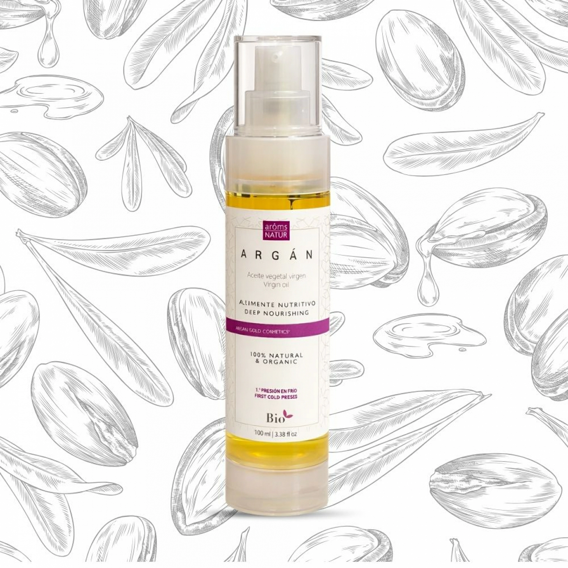Argán | Aceite vegetal nutritivo 100ml - Arôms Natur ®