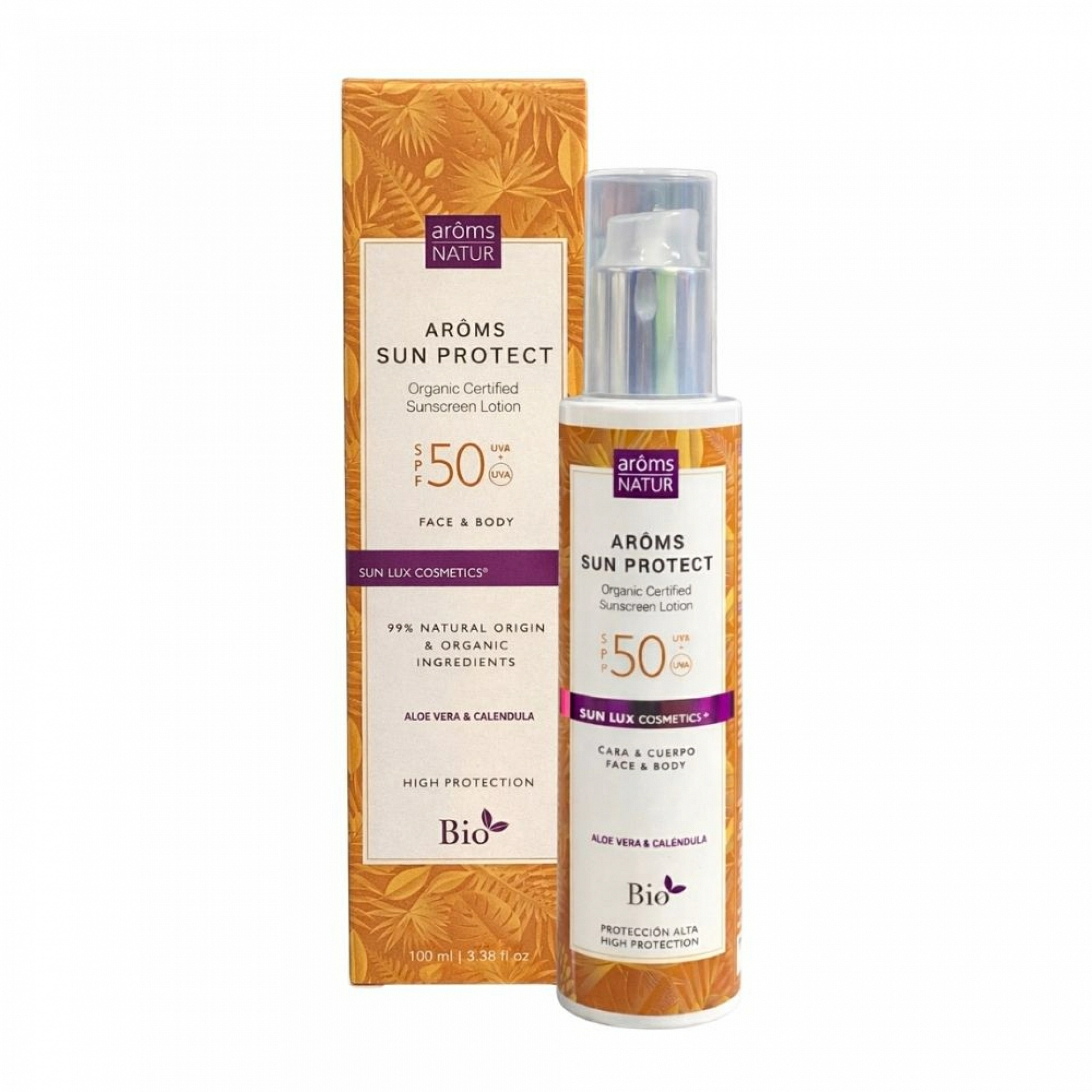 Arôms Sun Protect SPF50 | Protector solar 100ml - Solar Cosmetics - Arôms Natur ®