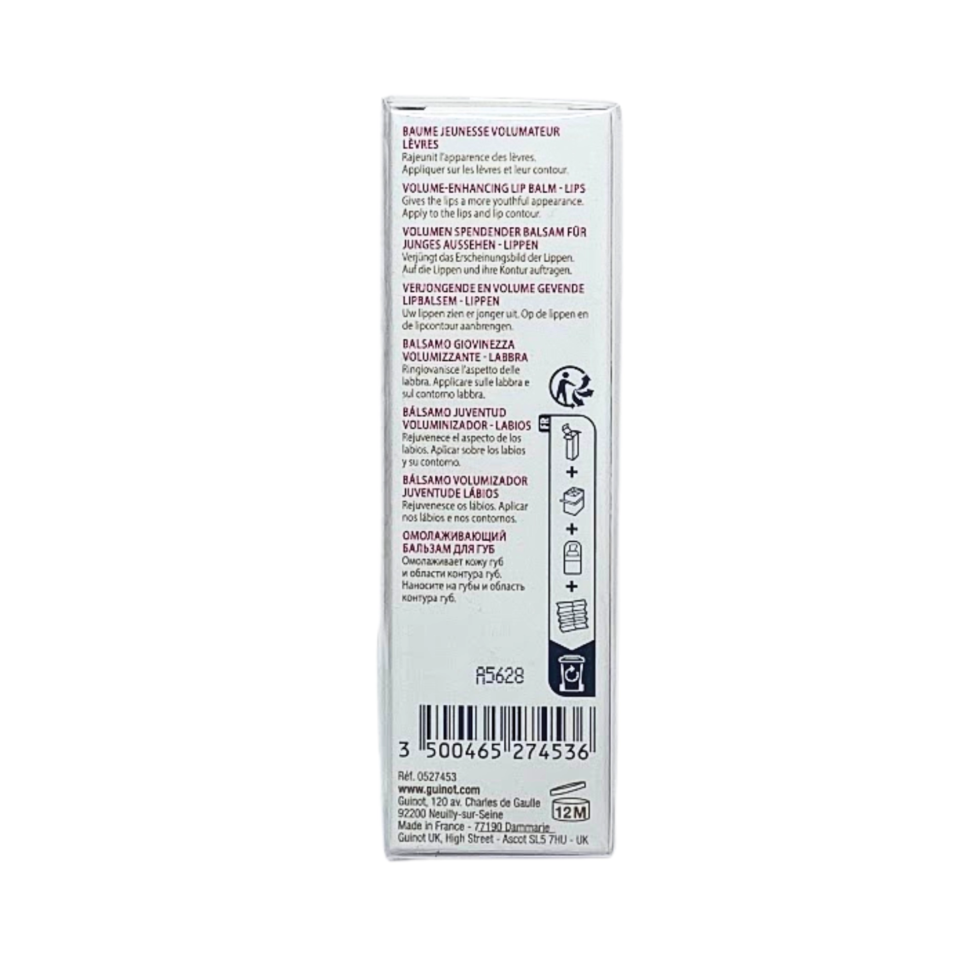 Baume Longue Vie Lèvres | Tratamiento de Labios 15ml - Guinot ®