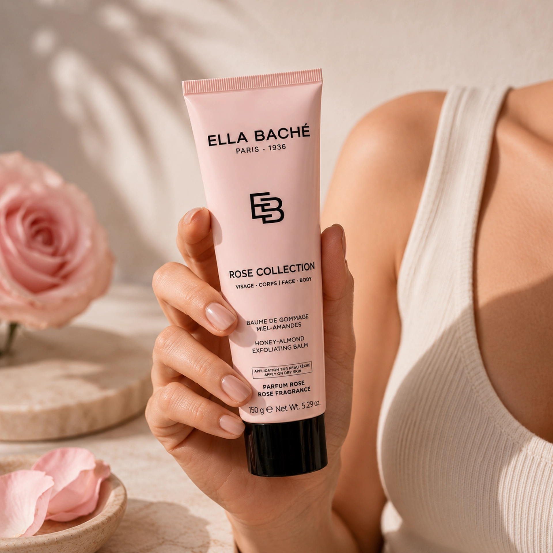 Baume Miel-Amandes | Bálsamo exfoliante 150ml - Rose Collection - Ella Baché ®