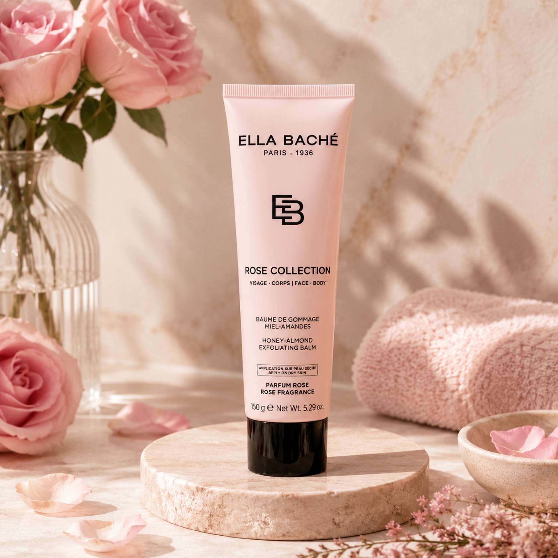 Baume Miel-Amandes | Bálsamo exfoliante 150ml - Rose Collection - Ella Baché ®