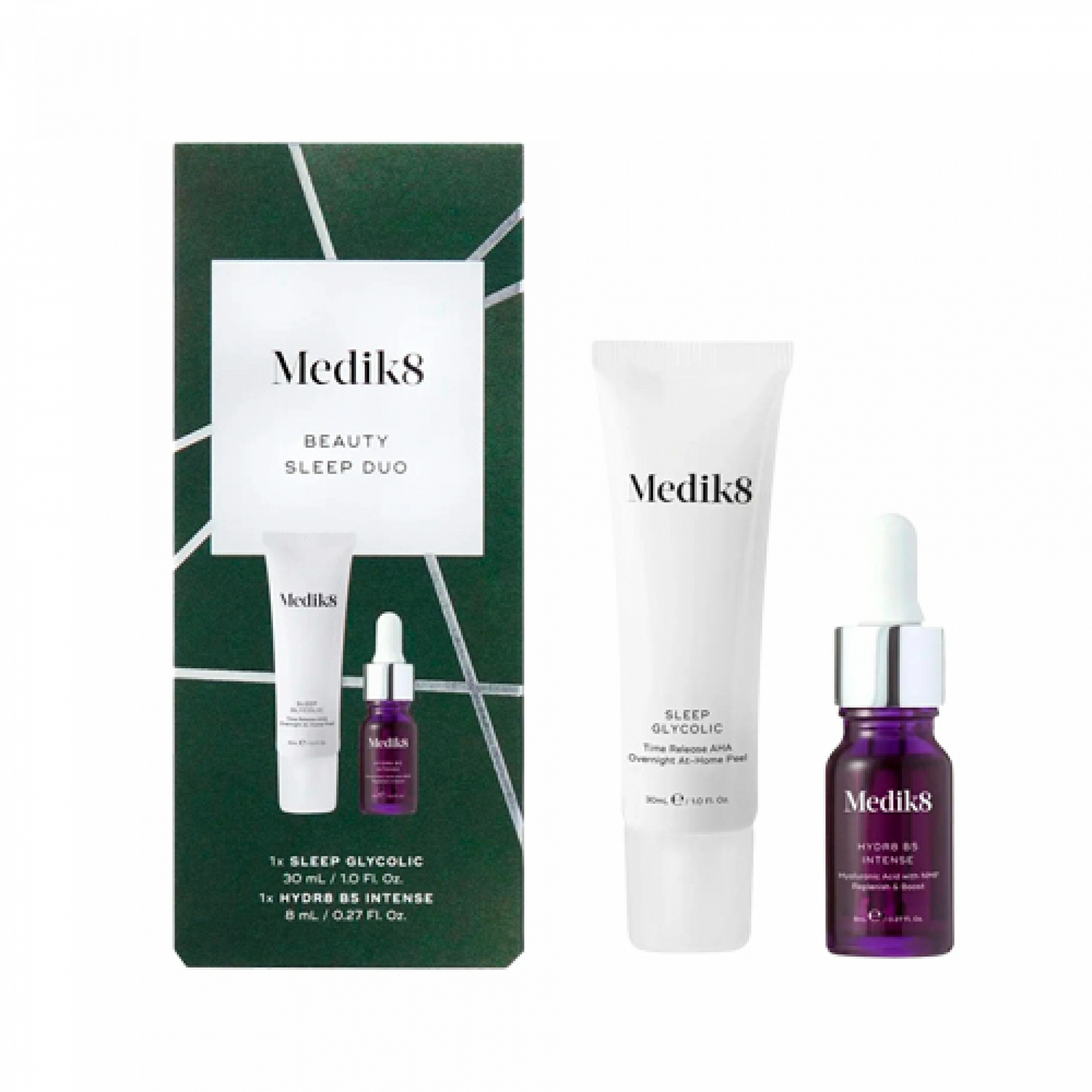Beauty Sleep Duo | Sleep Glycolic 30ml + Hydr8 B5 Intense 8ml - Medik8 ®
