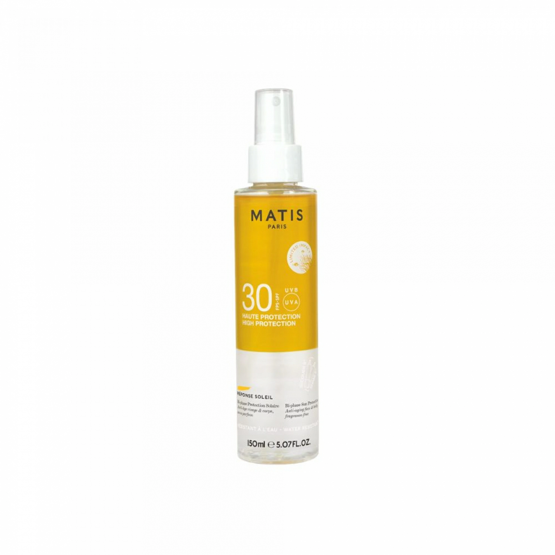 Bi-Phase Protection Solaire | Protector Solar Bifásico SPF30 150 ml – Réponse Soleil – Matis Paris ®