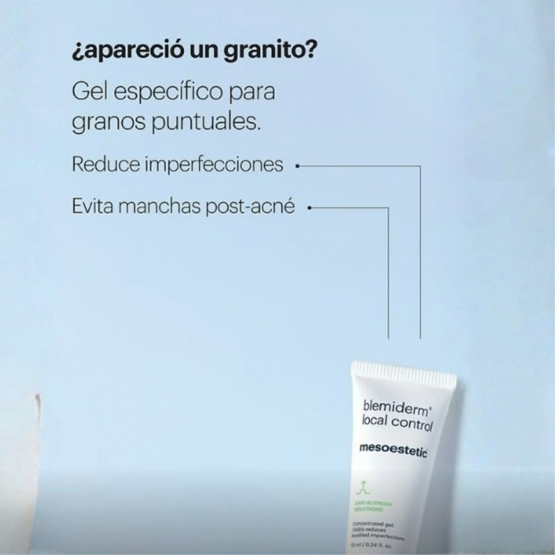 Blemiderm local control | Gel para imperfecciones puntuales 10ml - Anti-blemish solution - mesoestetic ®