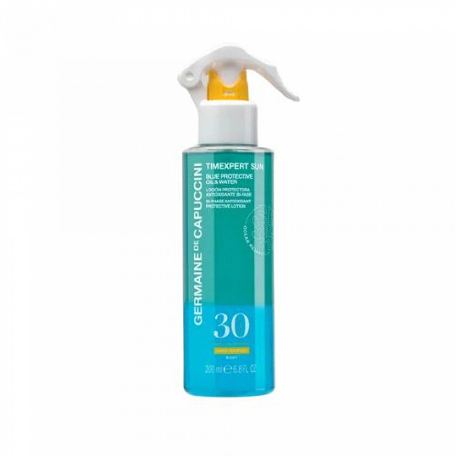 Blue Protective Oil & Water SPF30 | Loción protectora 200 ml - Timexpert Sun - Germaine de Capuccini ®