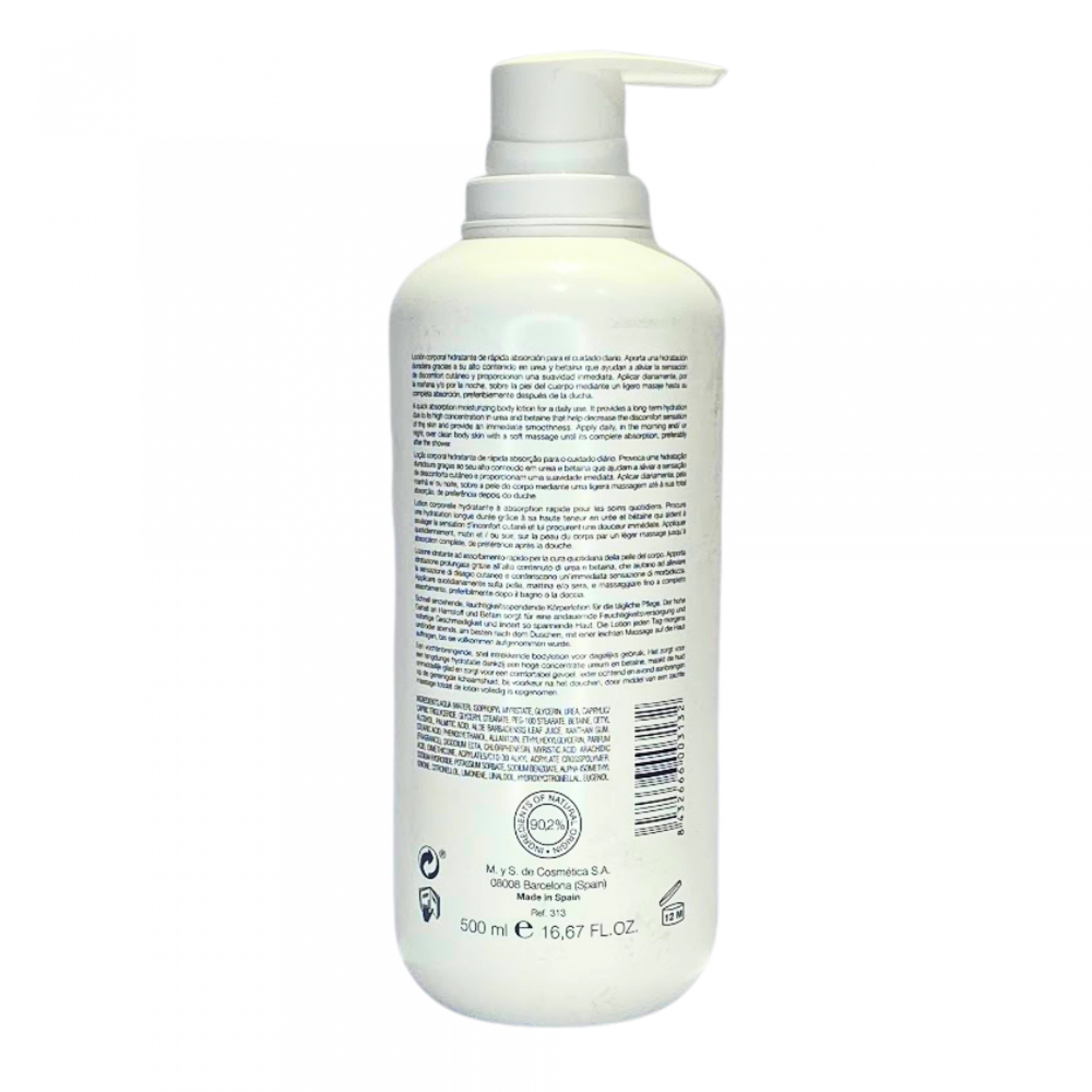 Body Lotion | Leche corporal nutritiva 500ml - The Basics - Bruno Vassari ®