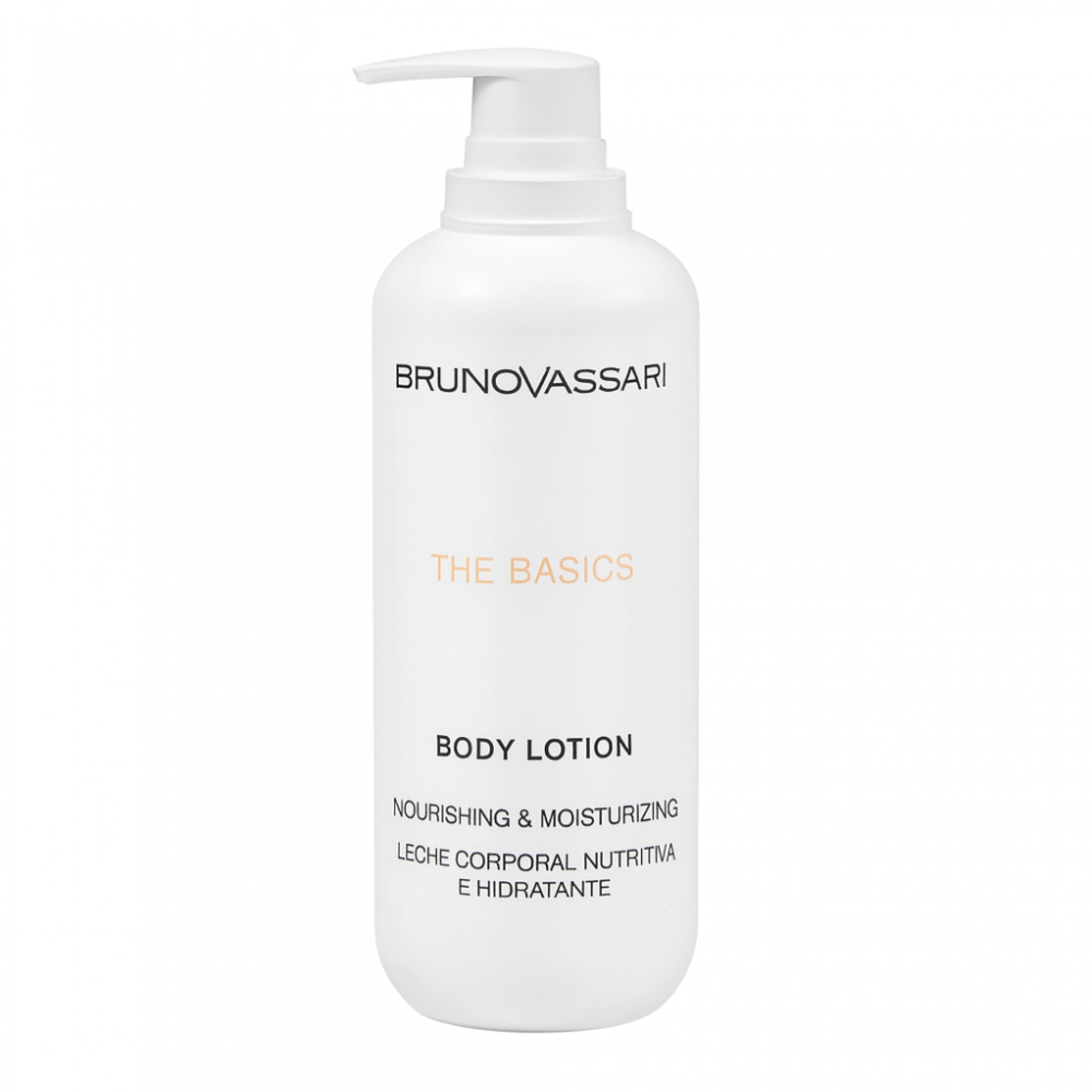 Body Lotion | Leche corporal nutritiva 500ml - The Basics - Bruno Vassari ®