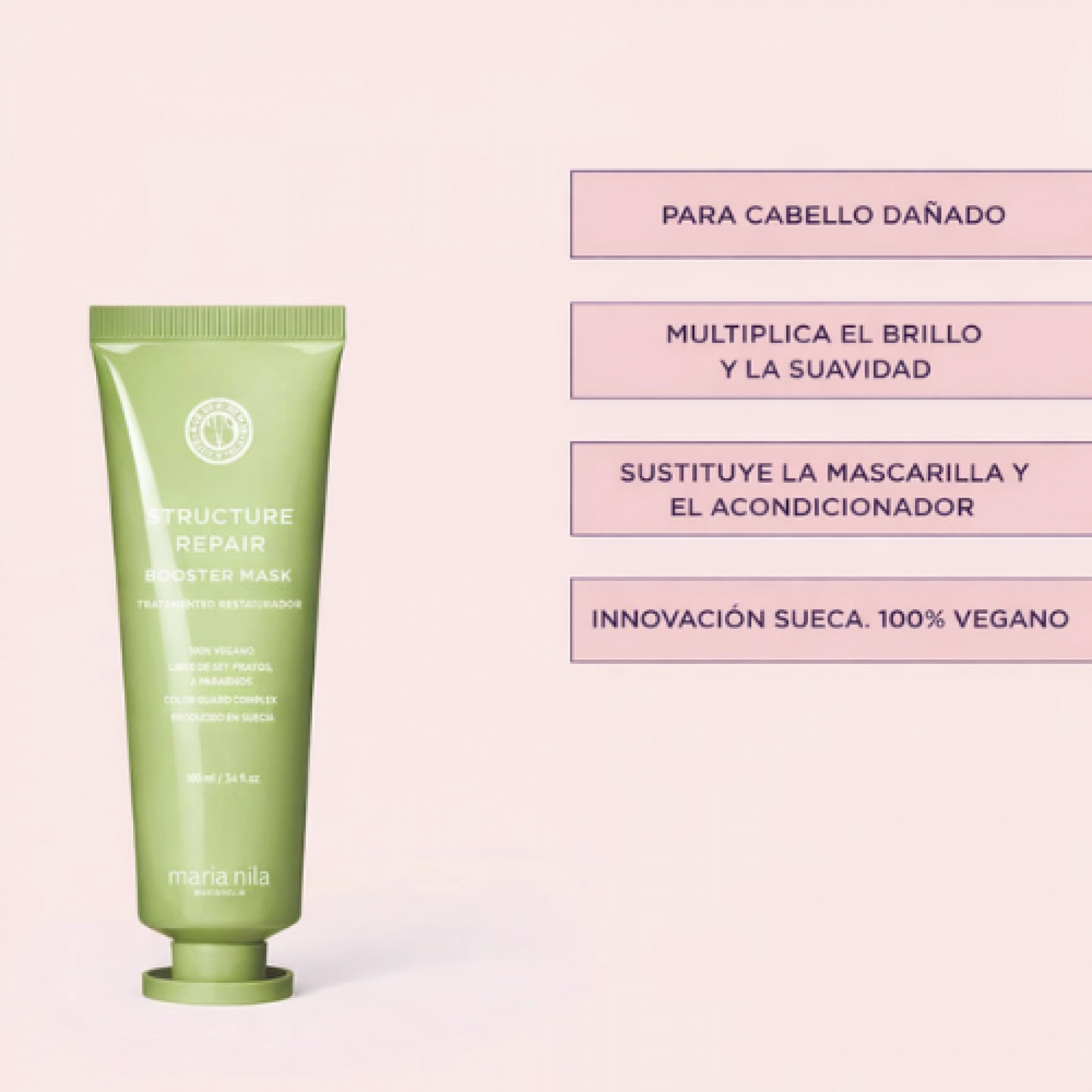 Booster Masque | Tratamiento Exprés Reparador 50 ml - Structure Repair - Maria Nila ®