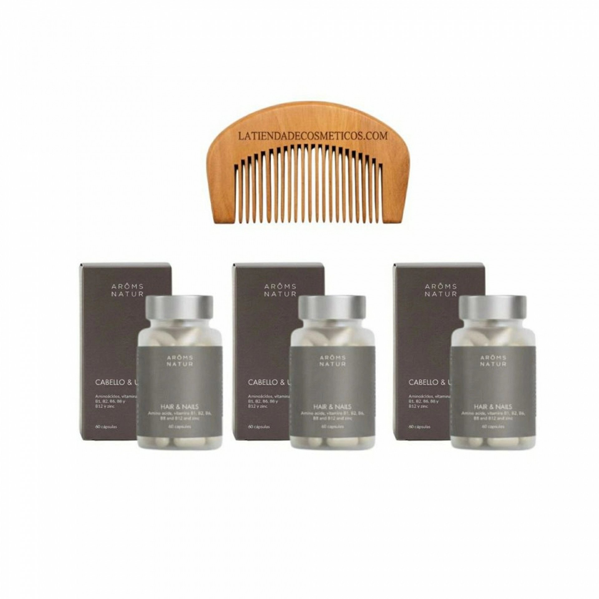 Cabello & Uñas 60 Cápsulas | Complemento Fortalecedor - Nutricosméticos - Arôms Natur ®