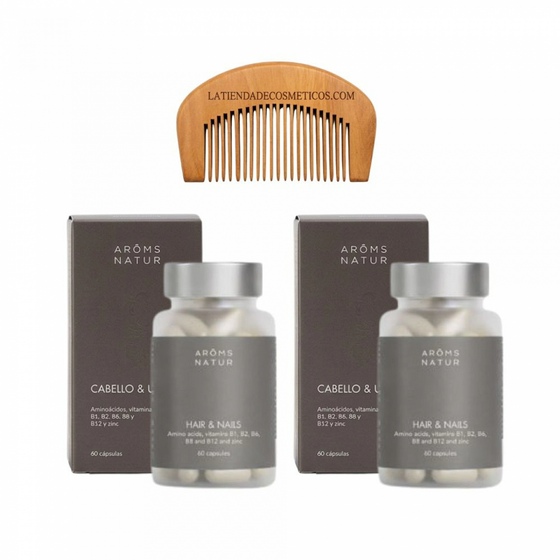 Cabello & Uñas 60 Cápsulas | Complemento Fortalecedor - Nutricosméticos - Arôms Natur ®