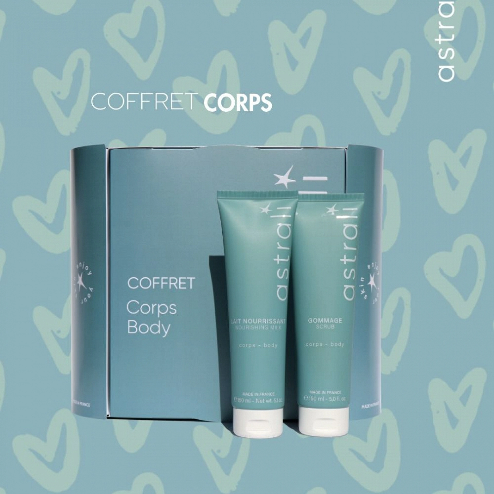 Coffret Corps Drainant | Set corporal drenante: Leche corporal + Gel dinamizante - Astrali ®