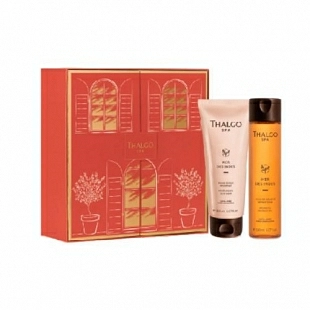 Cofre RITUAL CORPS | Ayurvédico | Baume Soyeux Hydratant tubo 150 ml + Huile de Douche 150 ml - Mer Des Indes -Thalgo ®