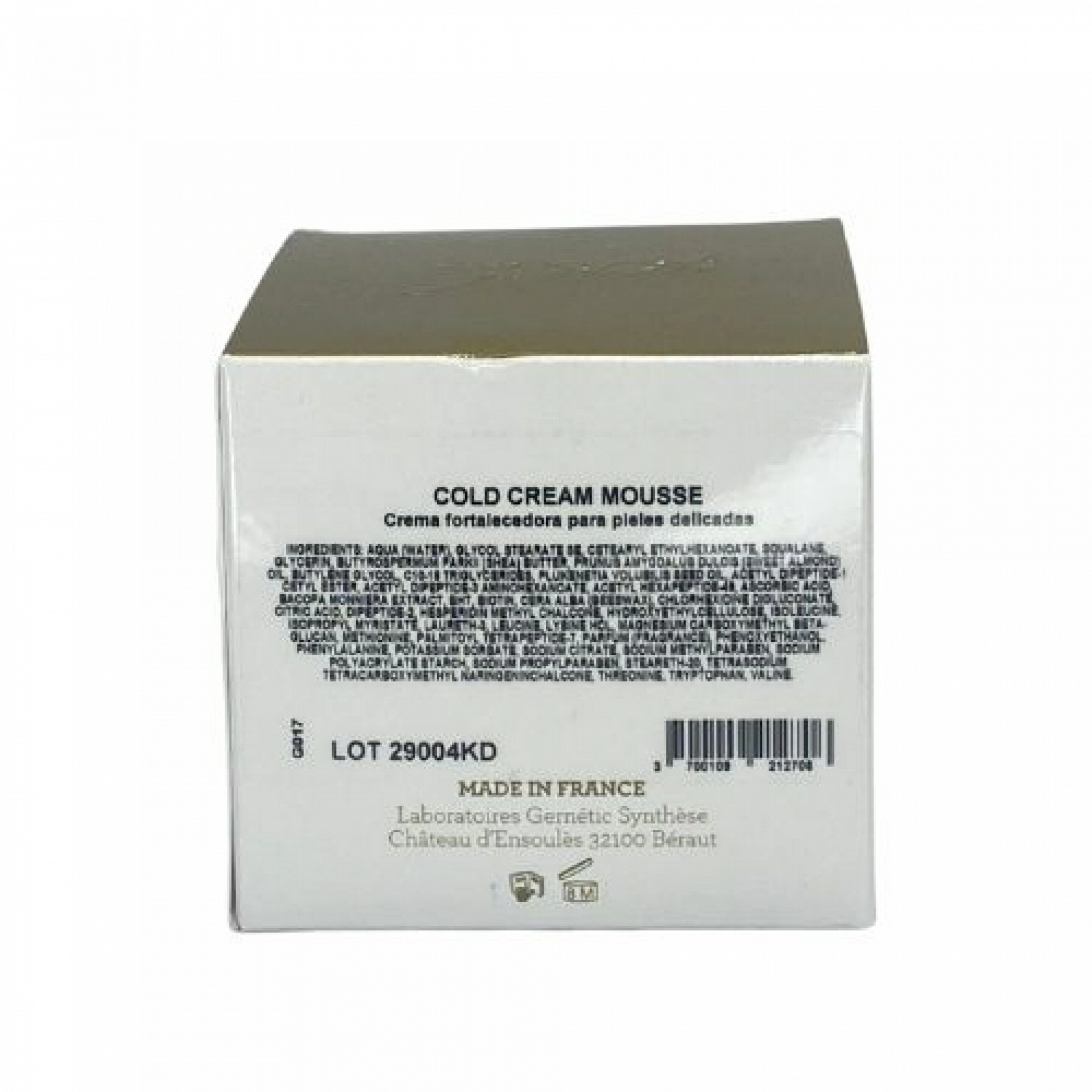Cold Cream Mousse | Crema de refuerzo para pieles delicadas 50 ml - Gernetic ®