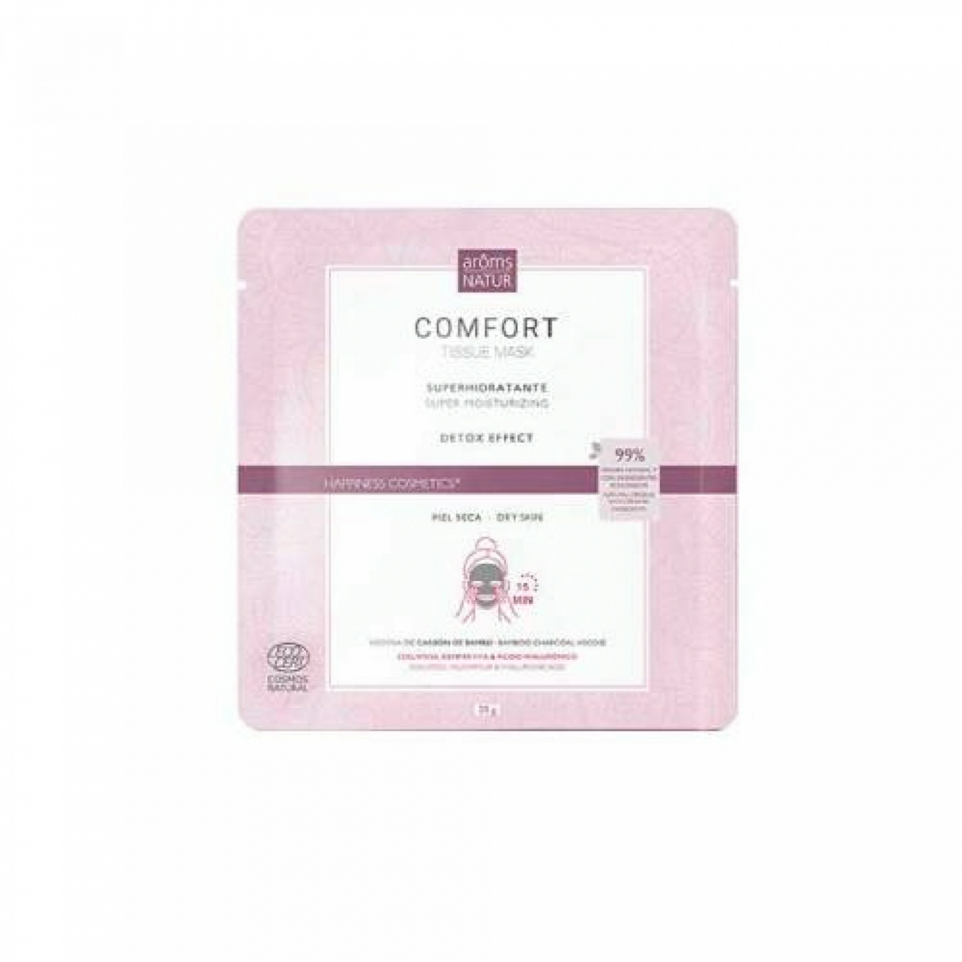 Comfort Tissue Mask | Mascarilla superhidratante 1 ud - Happiness Detox - Arôms Natur ®