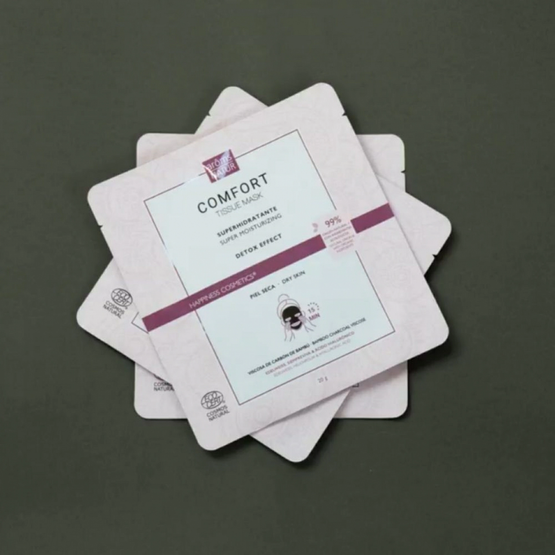 Comfort Tissue Mask | Mascarilla superhidratante 1 ud - Happiness Detox - Arôms Natur ®