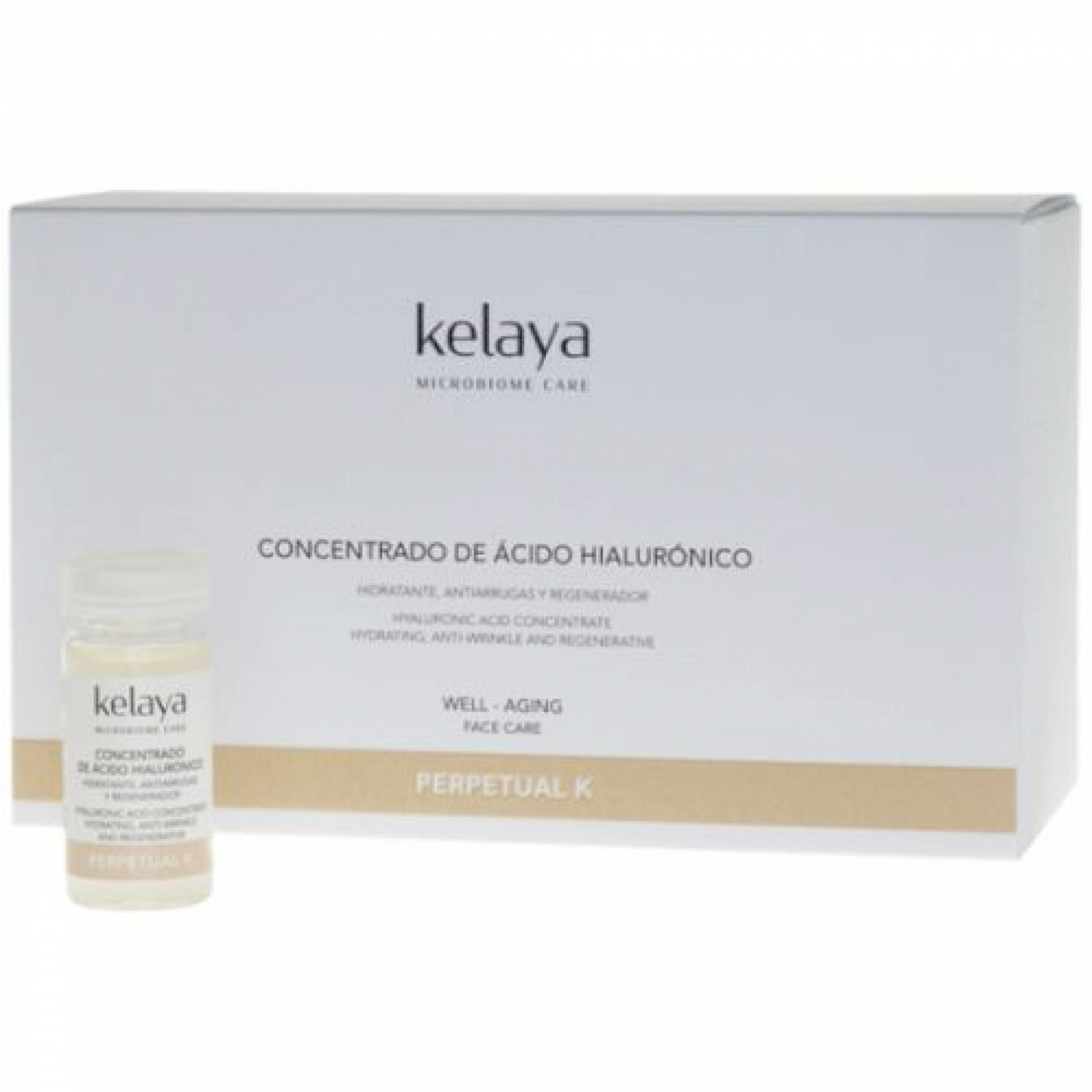 Concentrado de Ácido Hialurónico | Concentrado Hidratante, Antiarrugas y Regenerador 6x10 ml - Perpetual K - Kelaya ®