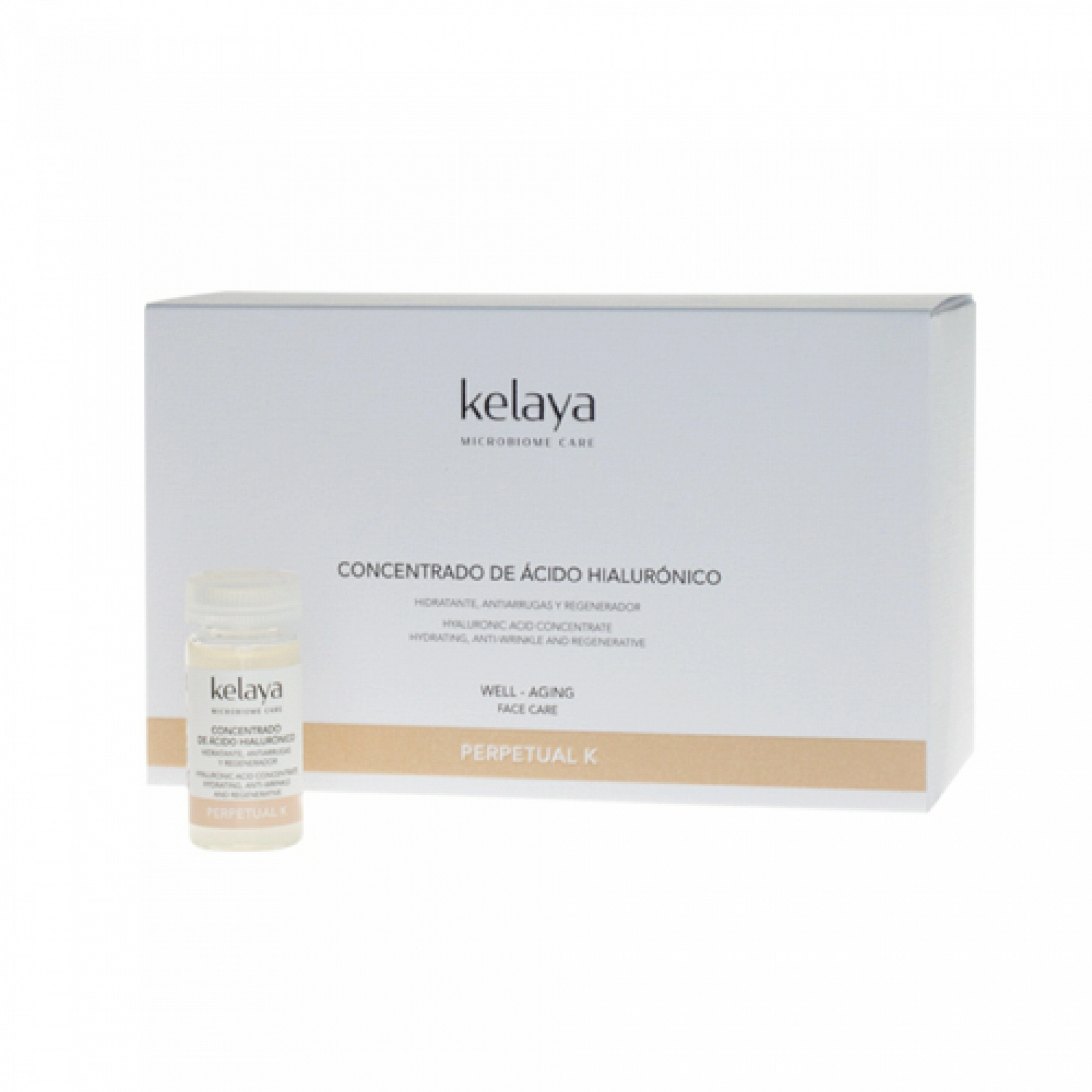 Concentrado de Ácido Hialurónico | Concentrado Hidratante, Antiarrugas y Regenerador 6x10 ml - Perpetual K - Kelaya ®