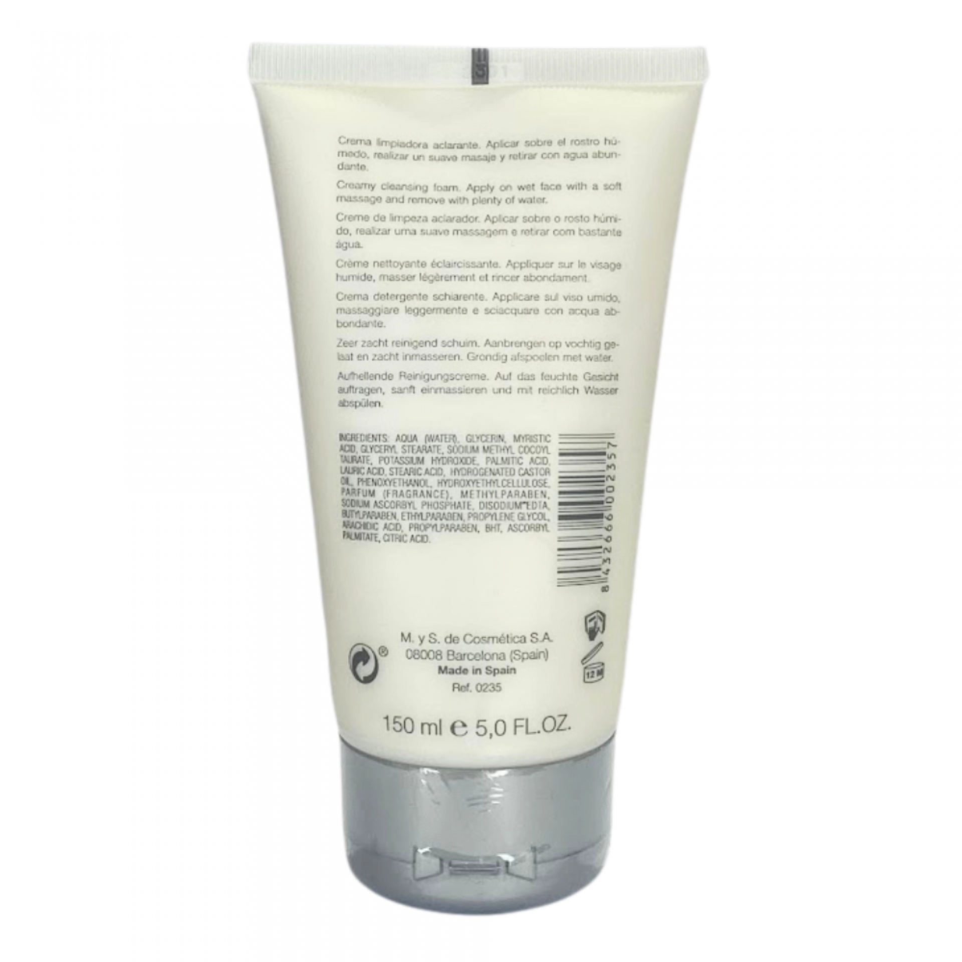 Creamy Cleansing Foam | Crema limpiadora 150ml - White - Bruno Vassari ®
