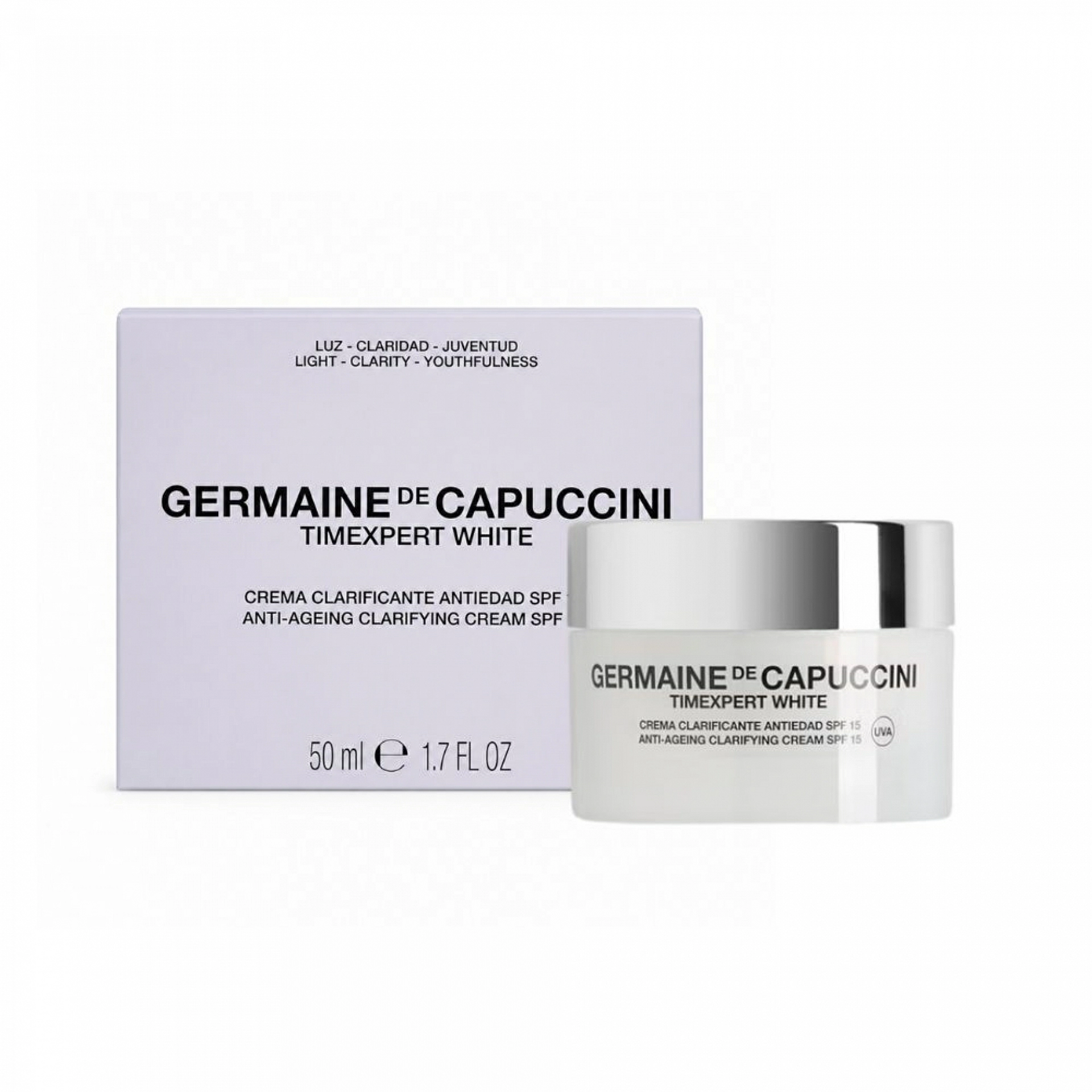 Crema Clarificante Antiedad SPF15 - 50 ml - Timexpert White - Germaine de Capuccini ®