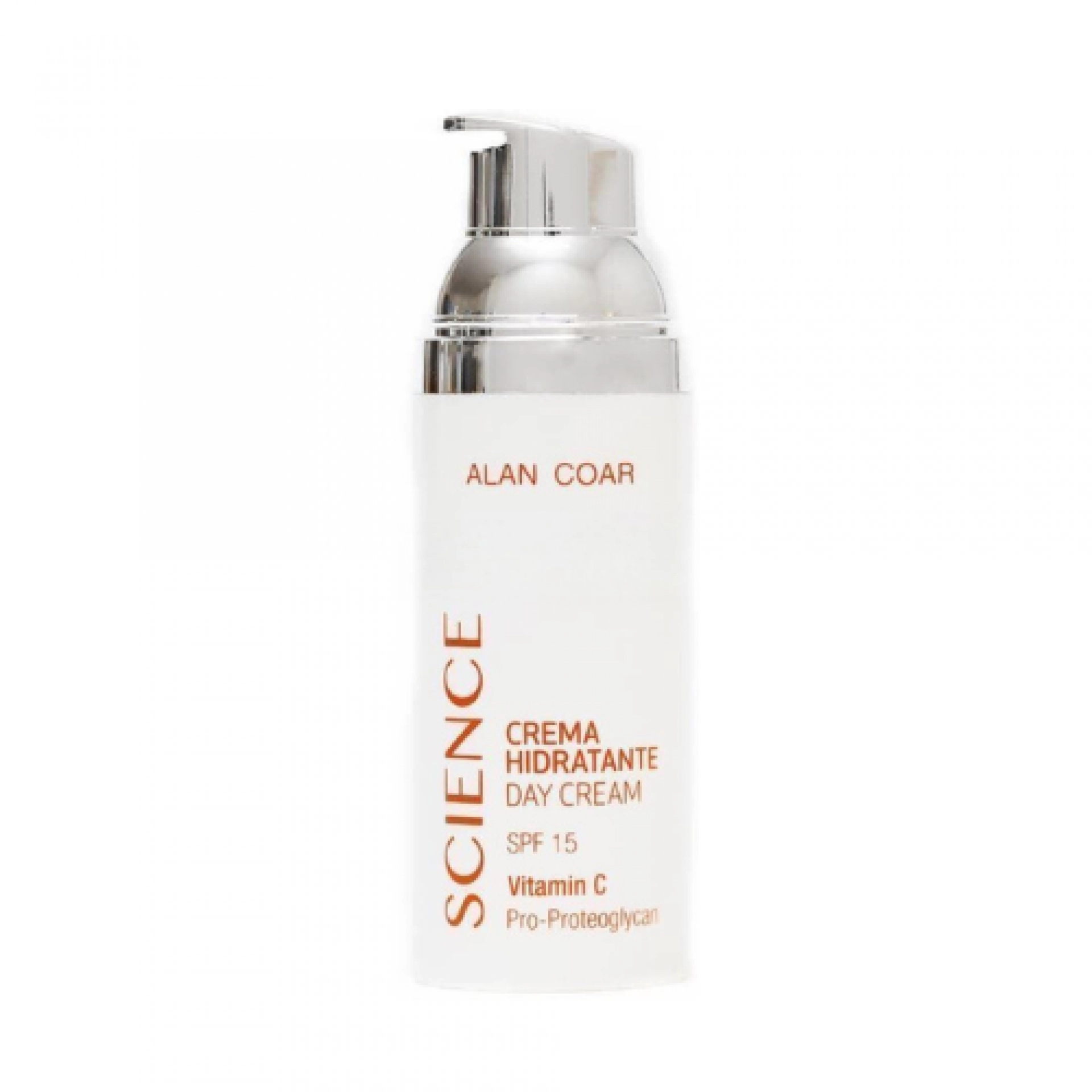Crema Hidratante con AHAs SPF 15 | Crema Hidratante de día SPF 15 | 50 ml - Science - Alan Coar ®