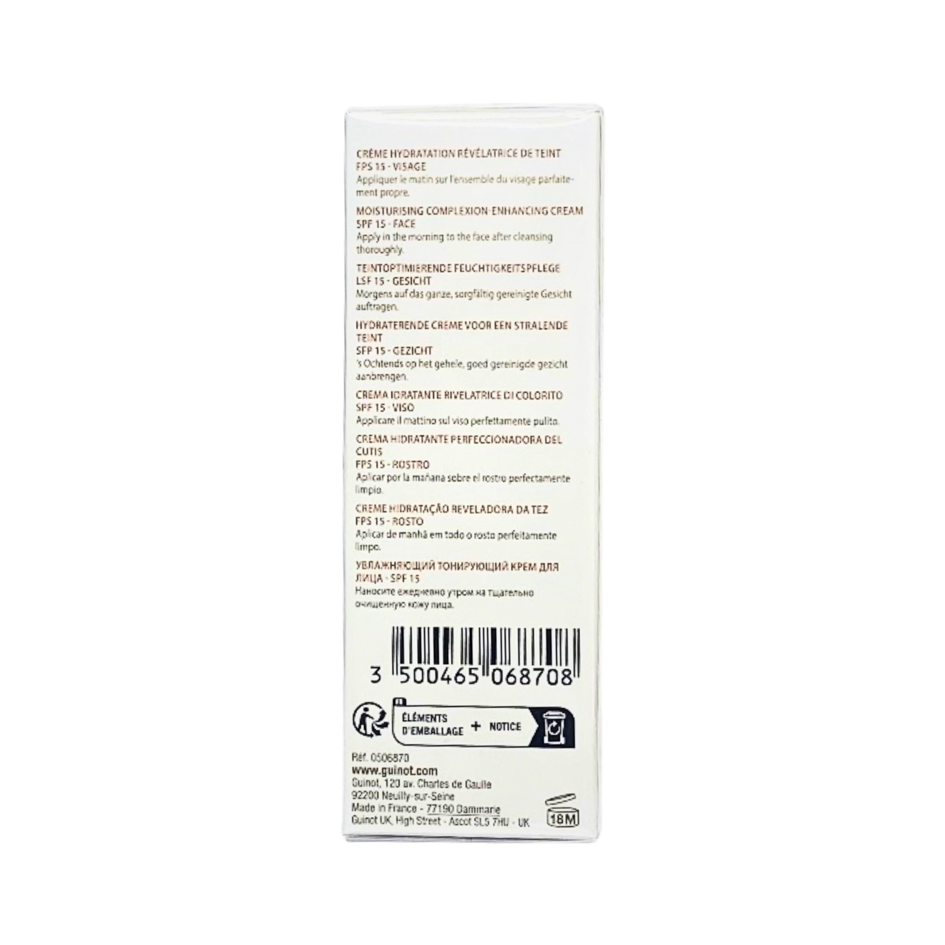 Crème Hydra Finish | Crema Hidratante Perfeccionadora 30ml - Guinot ®