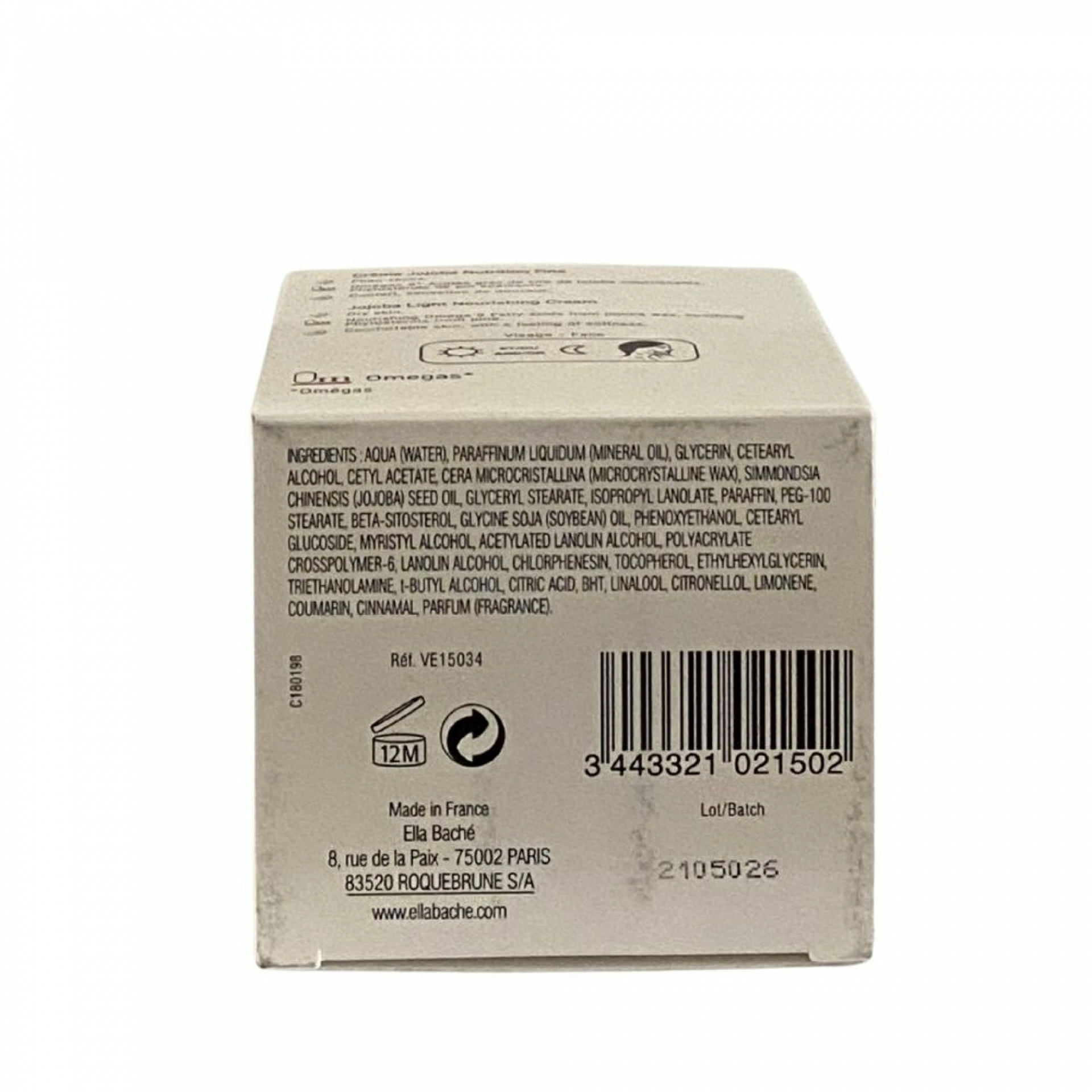 Crème Jojoba Nutrition Fine | Crema hidratante 50ml - Nutri'Action - Ella Baché ®