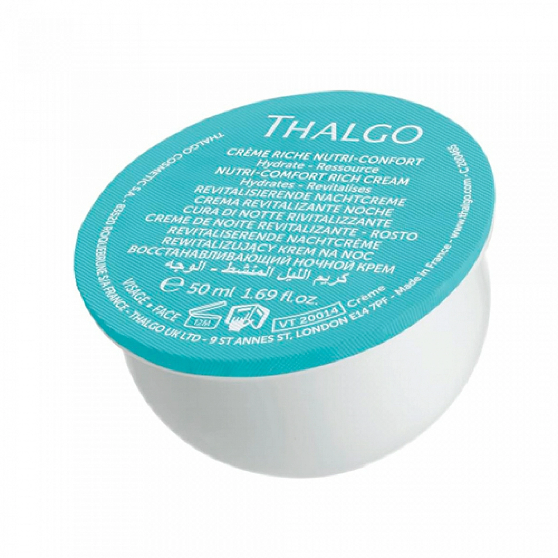 Créme Riche Nutri-Confort | Crema Facial Hidratante 50 ml - Cold Cream Marine - Thalgo ®