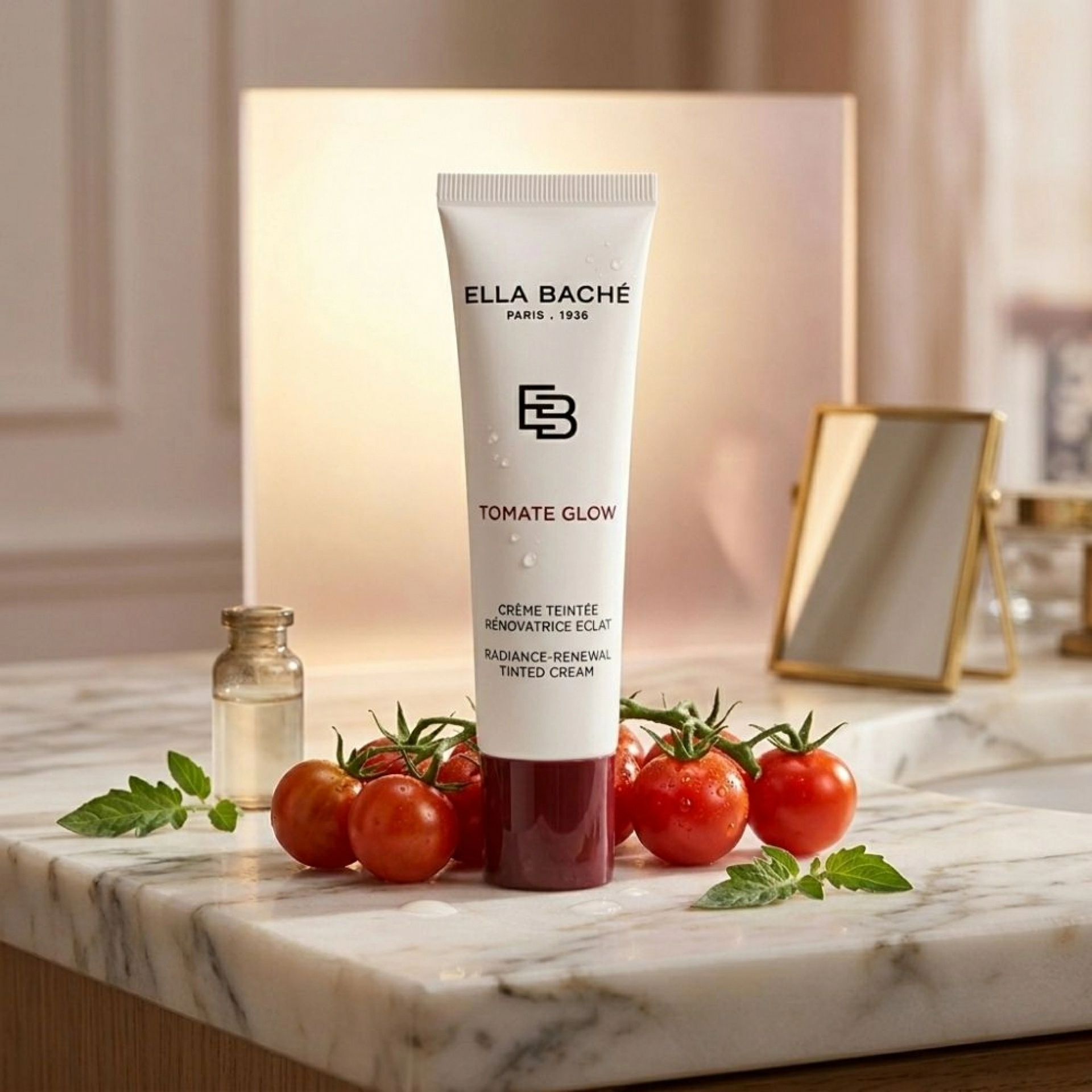 Crème Teinteée Renovatrice Éclat | Crema Iluminadora - Tomate Glow - Ella Baché ®