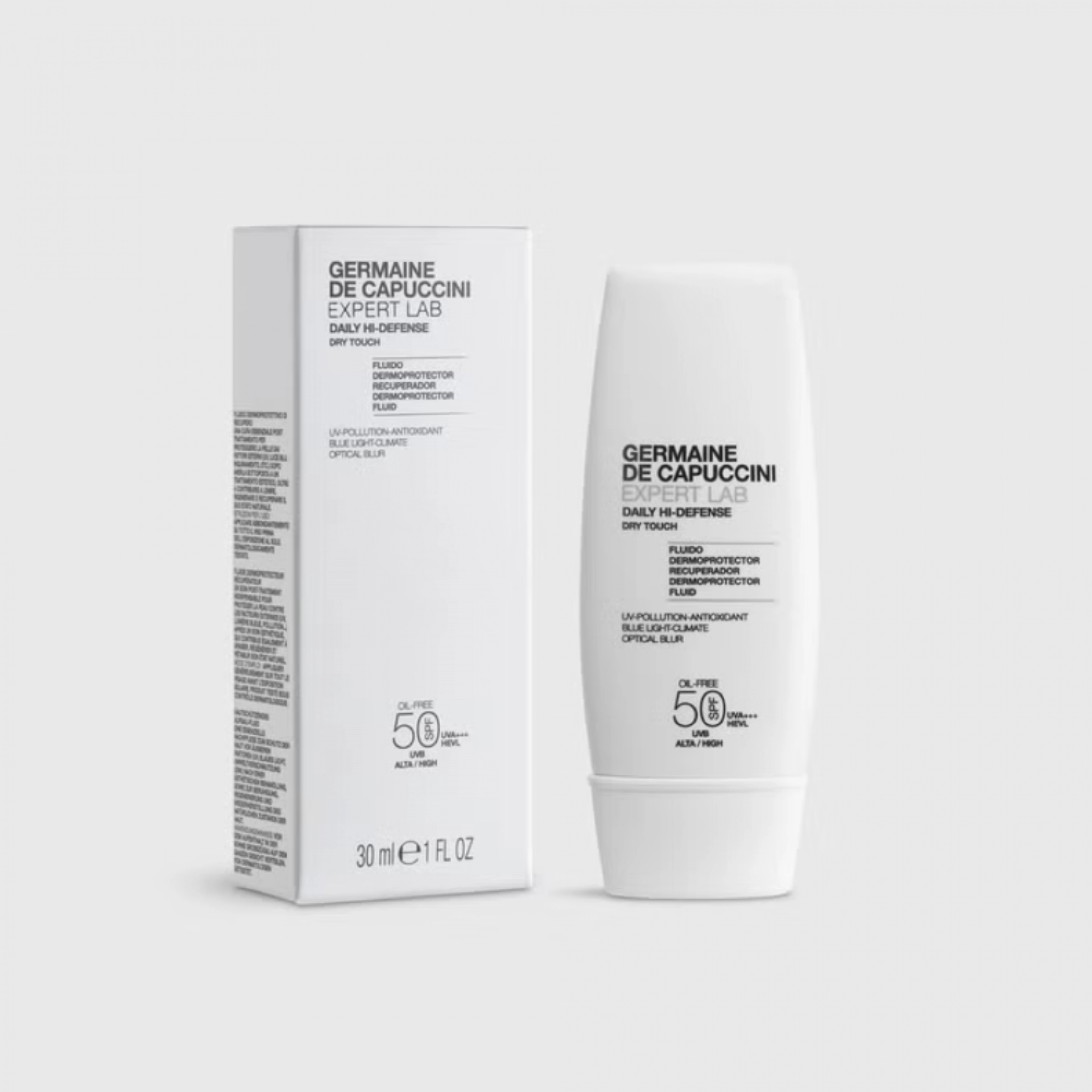 Daily Hi-Defense Dry Touch | Protector Solar Facial Oil Free 30ml - Expert Lab - Germaine de Capuccini ®