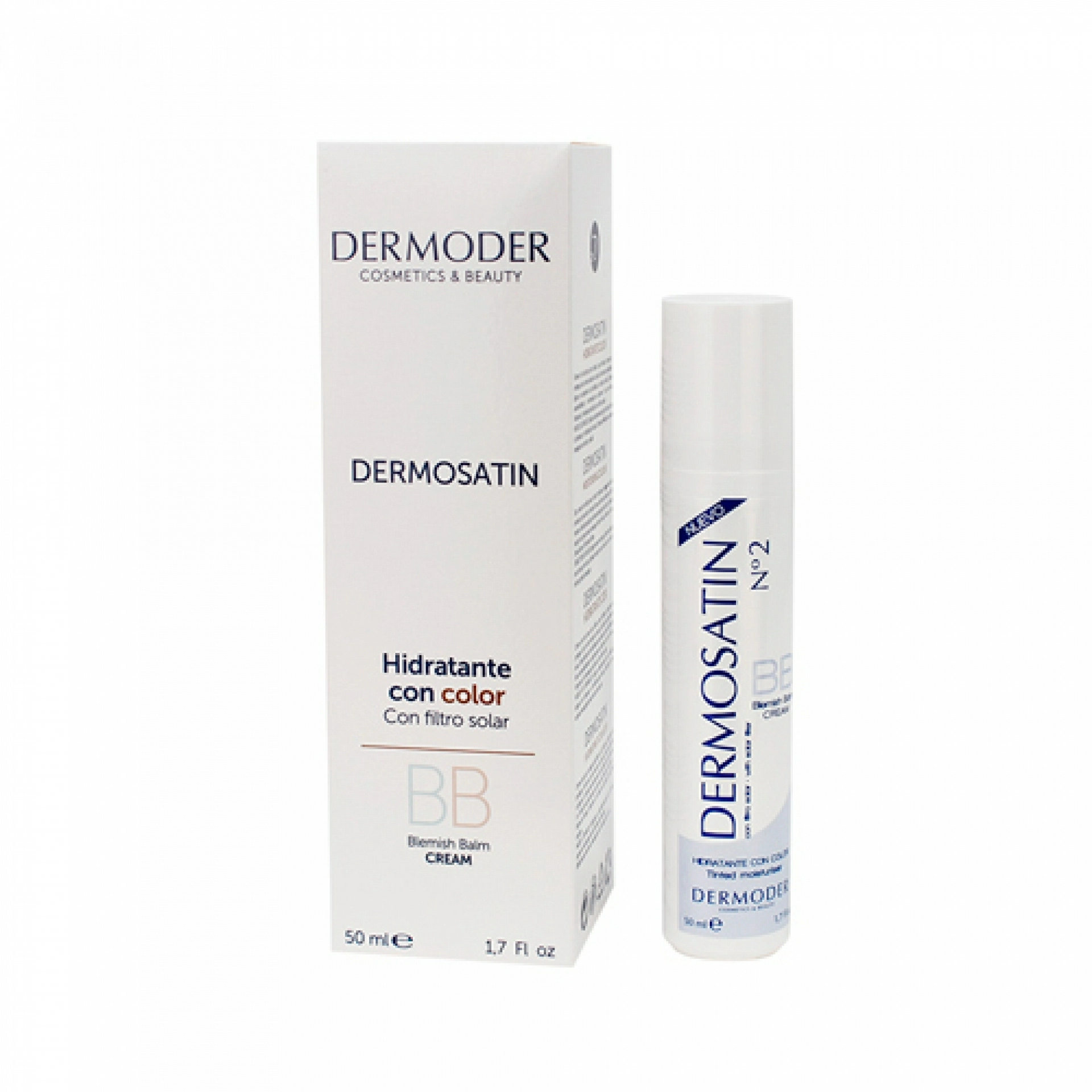 Dermosatin Nº2 | Crema hidratante con color 50ml - Dermoder ®