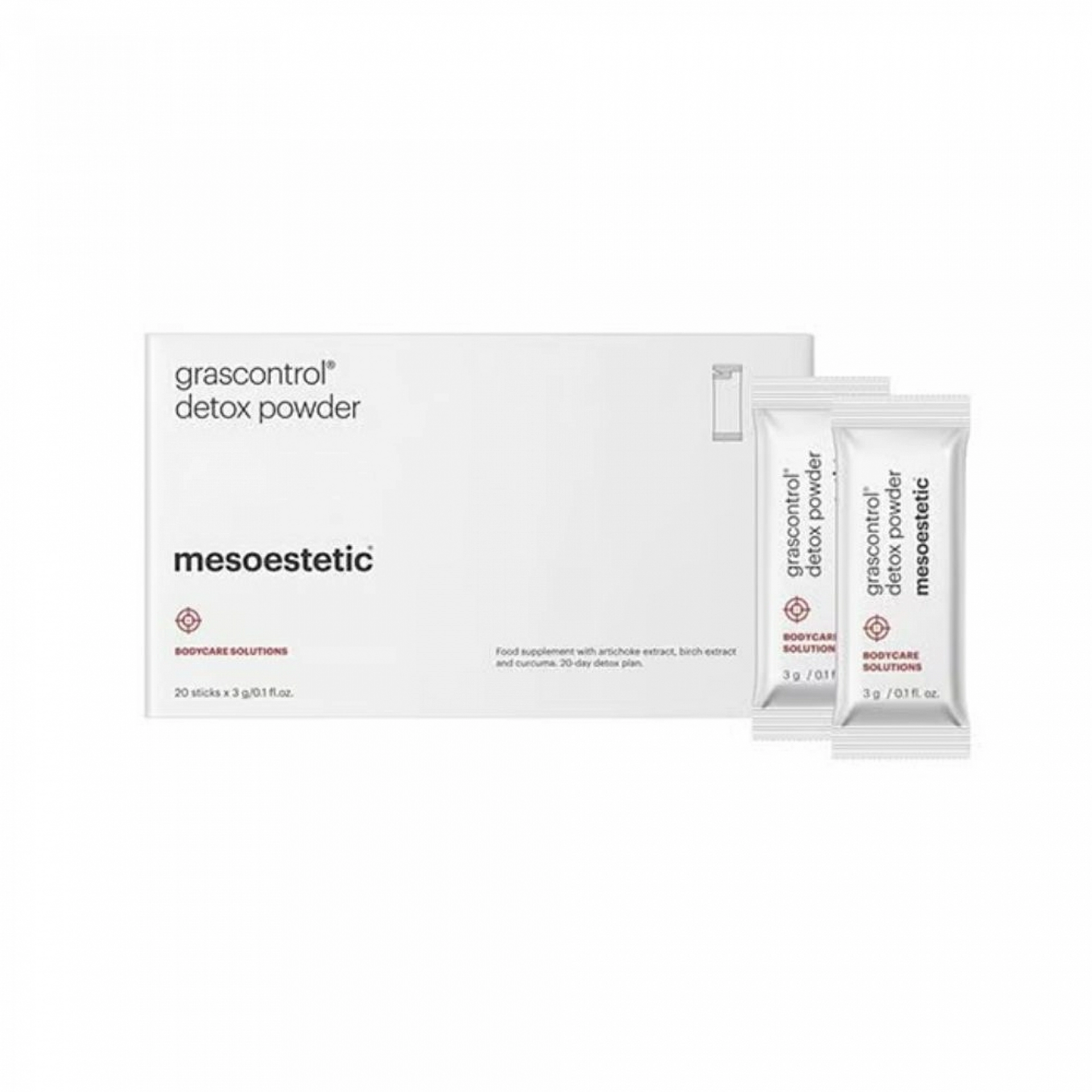 detox powder | complemento alimenticio detoxificante 20x3 g - grascontrol - mesoestetic ®