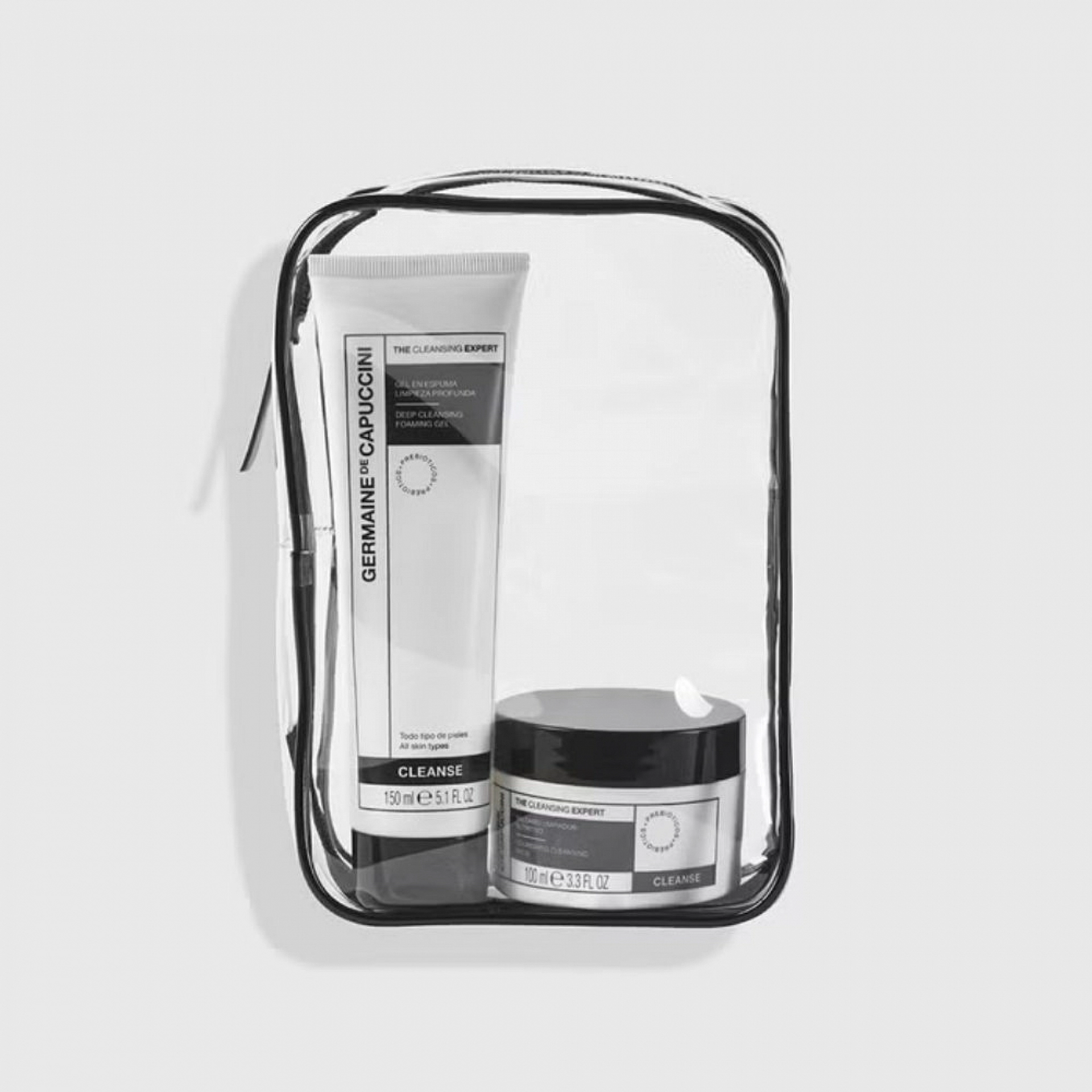 Dúo Limpieza Experta: Bálsamo Limpiador Nutritivo 100ml + Gel en Espuma Limpieza Profunda 150ml - Germaine de Capuccini ®