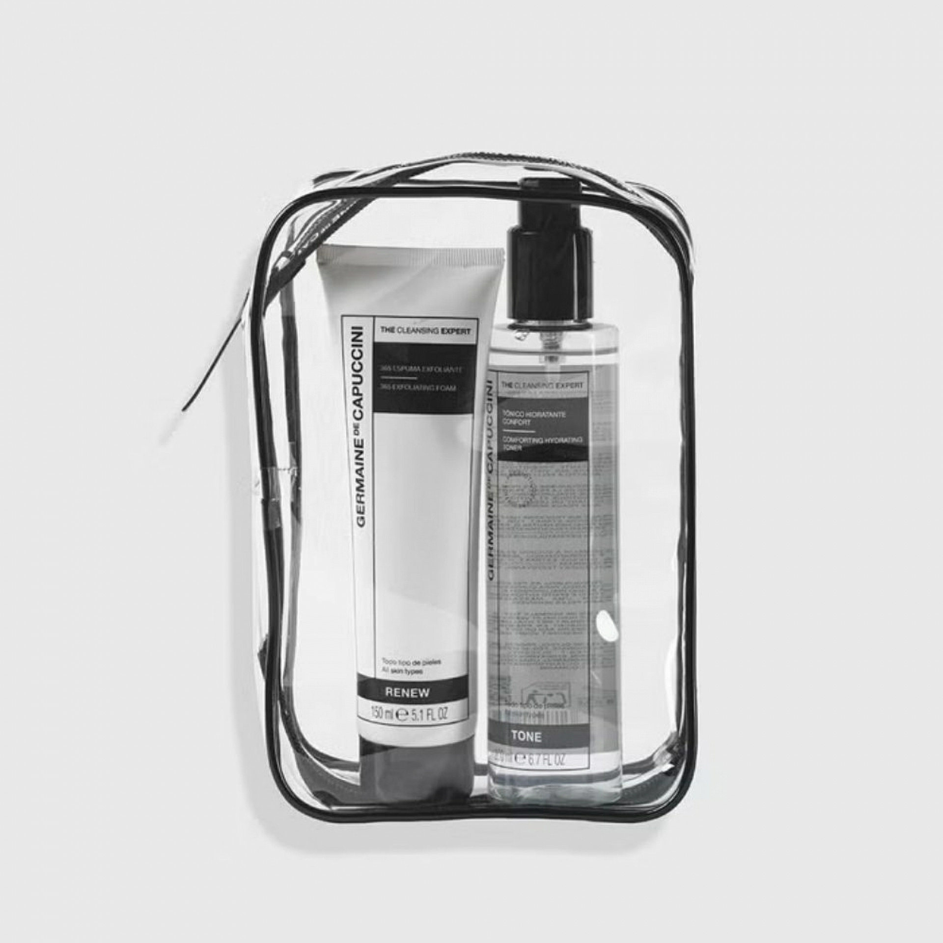 Dúo Limpieza Experta: Tónico Hidratante Confort 200ml + 365 Espuma Exfoliante 150ml - Germaine de Capuccini ®