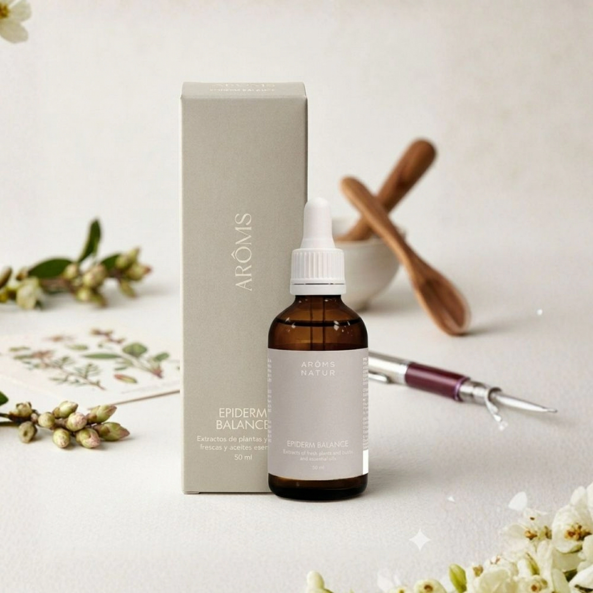 Epiderm Balance | Fluido Equilibrante 50ml - Nutricosméticos - Arôms Natur ®