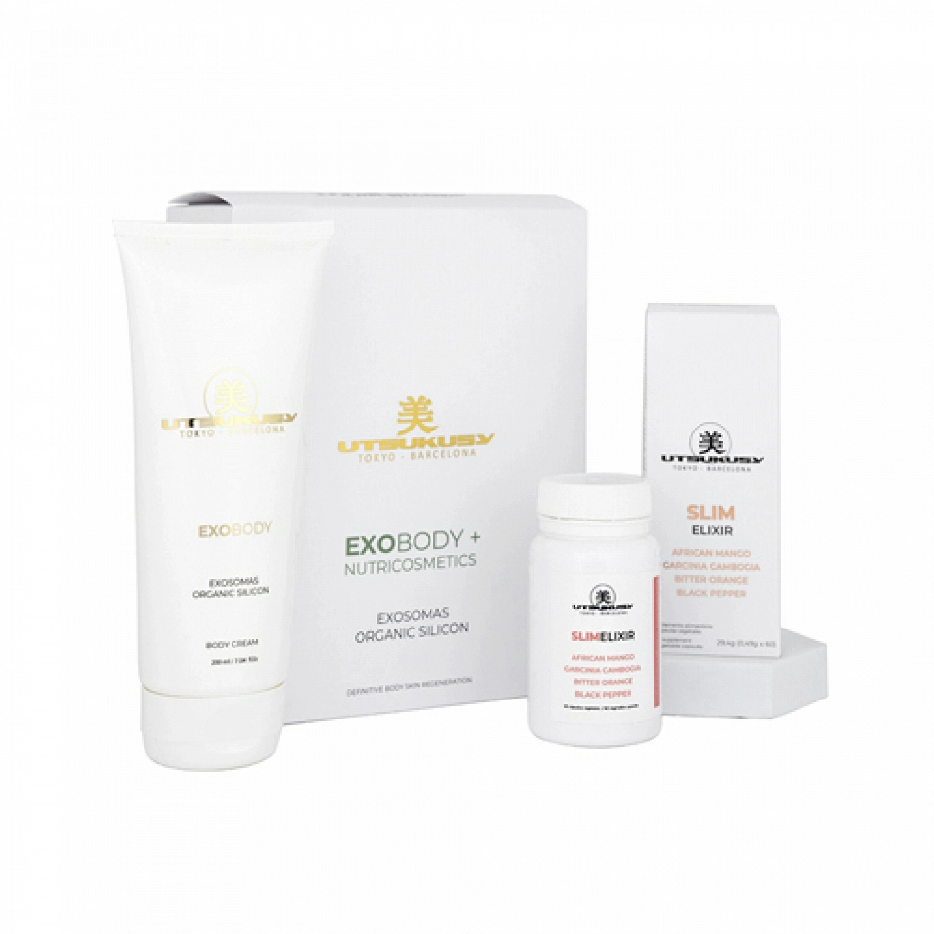 Exobody Set Slim Elixir | Crema Exobody 200ml + Slim Elixir 60x0.49g - Utsukusy ®