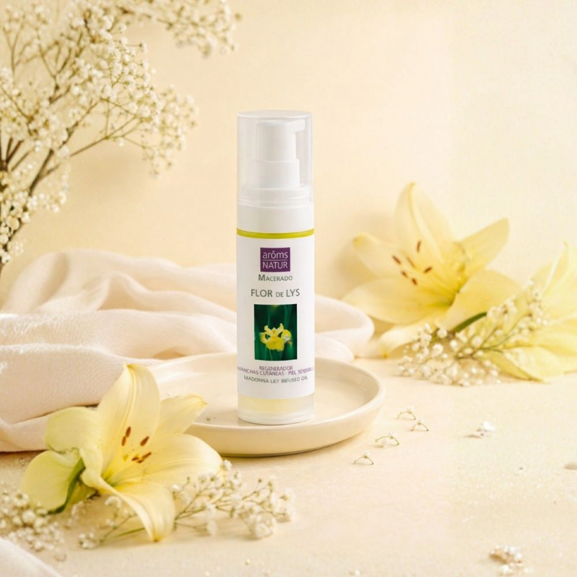 Extracto lipídico Flor de Lys | Aceite vegetal despigmentante 30ml - Arôms Natur ®