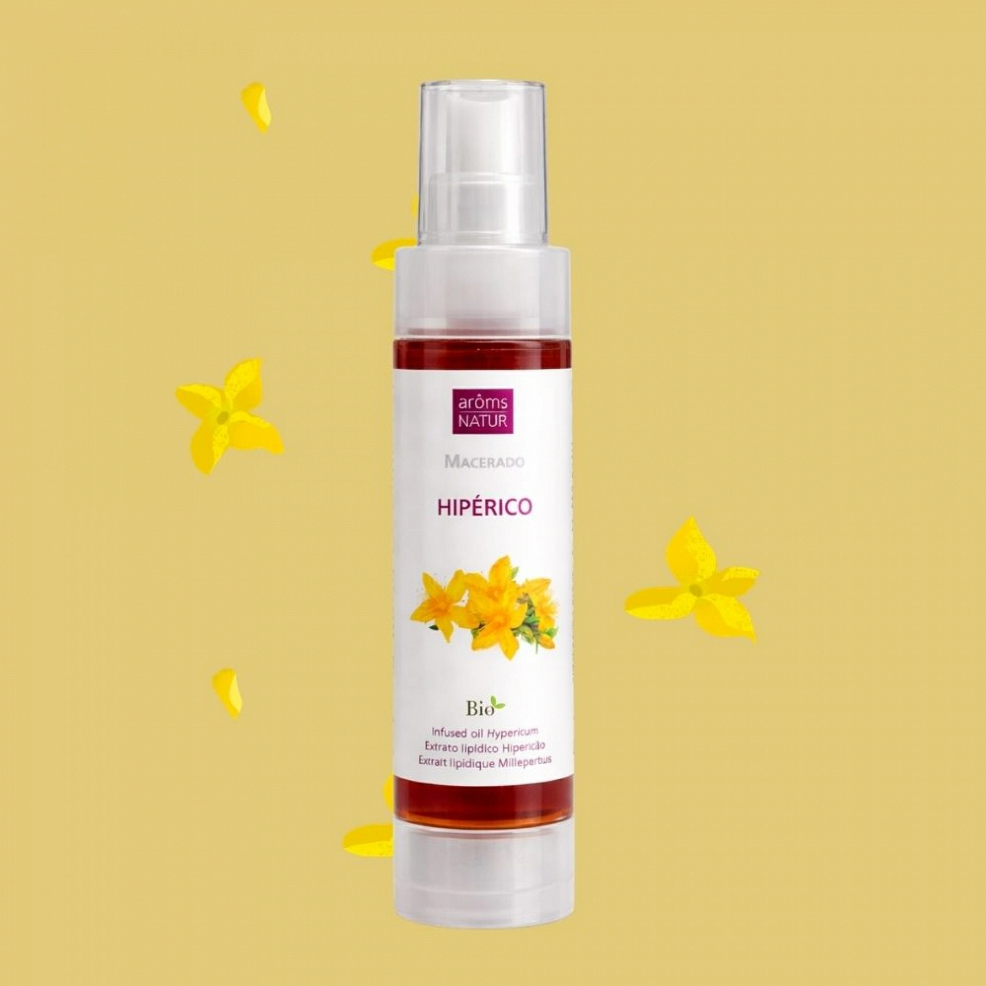 Extracto lipídico Hipérico | Aceite vegetal anti-arrugas 100ml - Arôms Natur ®