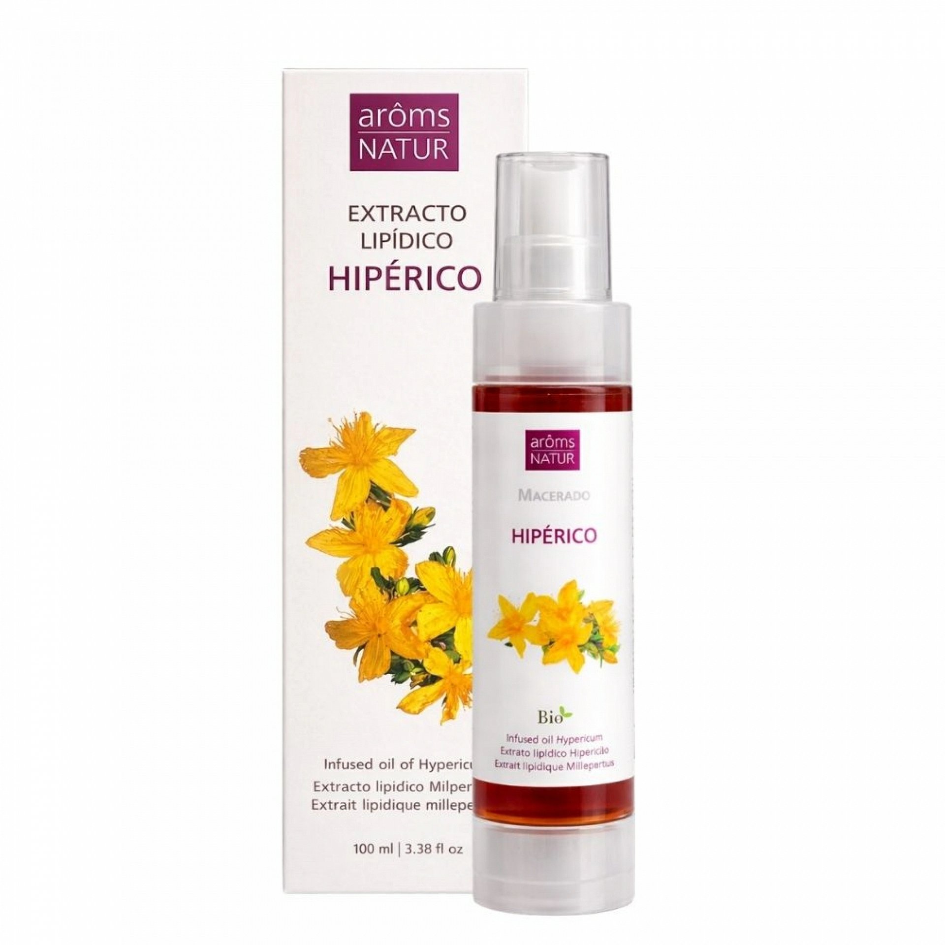 Extracto lipídico Hipérico | Aceite vegetal anti-arrugas 100ml - Arôms Natur ®